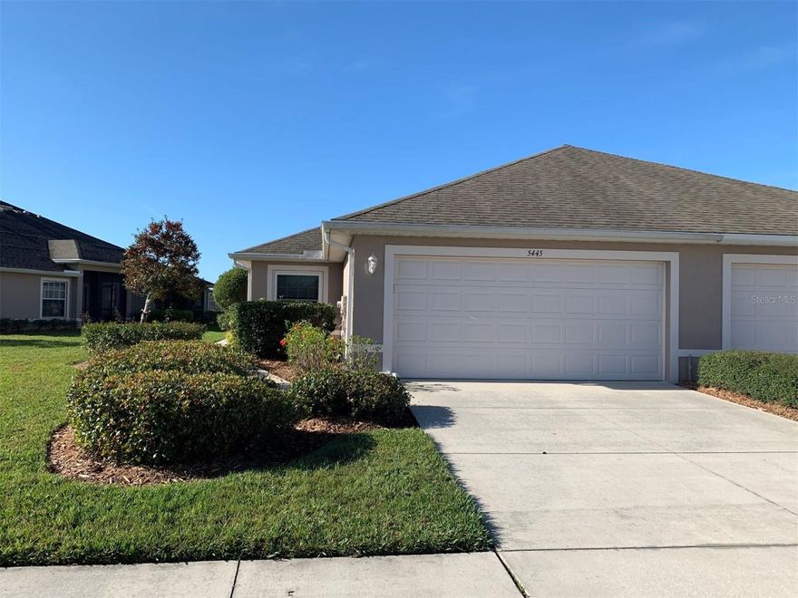 3 bedroom, 2 bath, 2 car garage Villa located in the gated community of Sabal Trace. Home features a screened lanai, interior laundry, tile in kitchen and bathrooms, carpet in bedrooms. Conveniently located within minutes of interstate 75, schools, and shopping.The community has a clubhouse with a fitness room, game room, social area, large, heated pool and sun deck.