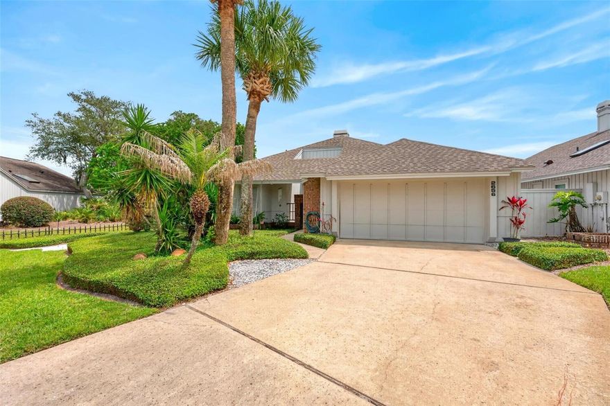 Welcome to this one-of-a-kind retreat tucked away in the highly desirable Sabal Green community of Longwood, where privacy, charm, and location come together beautifully. Nestled at the end of a peaceful oversized circular cul-de-sac with no through traffic and enhanced by a side easement providing extra separation from the neighboring home, this distinctive 3-bedroom, 2-bath residence offers a rare sense of serenity while keeping you close to everything Central Florida has. Just minutes from the natural beauty and endless outdoor recreation of Wekiwa Springs State Park, residents can enjoy kayaking, hiking, swimming, biking trails, and abundant wildlife, while also being conveniently located near exceptional dining, shopping, major roadways including I-4 and SR 434, and one of Central Florida’s last classic shopping destinations, Altamonte Mall. Inside, the home welcomes you with rich maple hardwood flooring throughout and a stunning double-sided fireplace that creates the perfect ambiance whether relaxing in the spacious living room or entertaining guests in the elegant dining area accented by beautiful wood inlay terracotta flooring that continues seamlessly into the kitchen. The thoughtfully designed kitchen also features its own dedicated under-counter water heater for added convenience. The expansive 19x9 screened lanai opens to an outdoor oasis where a pathway leads to a charming new 12x12 gazebo with brick flooring overlooking a tranquil pond filled with abundant wildlife, creating the perfect setting for morning coffee or evening unwinding. A substantial 36x21 elevated wood deck, accessible both from the backyard staircase and directly from the primary suite, offers yet another incredible space to enjoy the peaceful surroundings. The spacious primary retreat is designed for comfort with direct deck access, a luxurious garden tub, walk-in shower, dual vanities topped with Silestone quartz, and a spa-like feel. Additional highlights include irrigation for easy lawn maintenance and a setting that offers both seclusion and accessibility. This is more than a home—it’s a private sanctuary in one of Longwood’s most convenient and naturally beautiful locations.