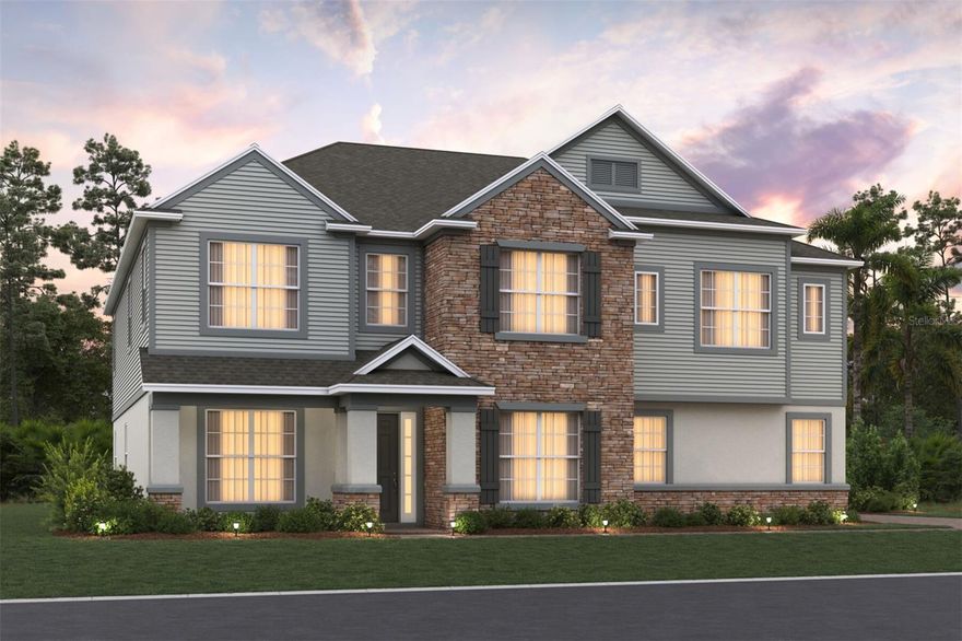 Under Construction. Welcome to 2568 Hawks Overlook Place in Oviedo, FL: a stunning new construction home built by M/I Homes. This 2-story home offers 4,673 square feet of thoughtfully designed living space, featuring 5 bedrooms, 4 full bathrooms, and 1 half bathroom.
 
Step inside to discover an open-concept living space that creates a seamless flow between gathering areas, perfect for both everyday living and entertaining. The quality of design is evident throughout, with carefully selected finishes and attention to detail in every room.
 
Other highlights include a first-floor guest suite, a formal dining room, a versatile den, a huge loft, a media room, and owner's bedroom with a spa-like en-suite bathroom and walk-in closet, a covered lanai, and an oversized 2-car garage

The owner's bedroom features a generous en-suite bathroom, providing a private retreat within the home. The lanai extends the living space outdoors, offering a covered area to enjoy the Florida climate year-round.
 
Situated in a welcoming neighborhood with convenient proximity to parks, this home provides an ideal setting for an active lifestyle. The quality of design from M/I Homes ensures lasting value and everyday comfort in this move-in ready home.