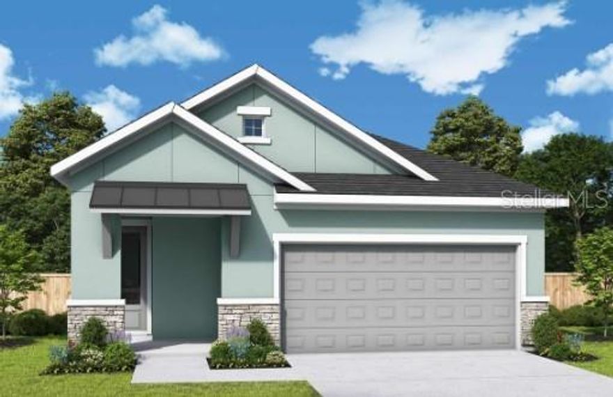 Under Construction. Energy efficiency, individual privacy, and elegant gathering spaces come together beautifully in The Fordham by David Weekley Homes, located in the highly sought-after community of Chapel Crossings in Wesley Chapel, Florida. Chapel Crossings offers an exceptional lifestyle with a beautifully designed amenity center featuring a resort-style pool, lazy river, clubhouse, state-of-the-art fitness center, playgrounds, dog park, and scenic walking trails. Thoughtfully planned green spaces and gathering areas encourage outdoor living and community connection year-round. Designed for comfort, style, and convenience, this home showcases the award-winning quality and attention to detail that David Weekley is known for. At the heart of the home, the kitchen balances style and function with hand-curated designer finishes and an open-concept layout that seamlessly connects the family and dining spaces. Whether you’re hosting friends, celebrating milestones, or simply enjoying everyday moments, these light-filled living areas provide a warm and inviting backdrop. Escape to the private Owner’s Retreat, featuring a luxurious ensuite bathroom with a Super Shower, dual vanity and an expansive walk-in closet. Two secondary bedrooms are quietly tucked behind the kitchen and share a full bath, offering privacy and flexibility for family members or guests. Enjoy Florida living at its finest on the covered lanai with fully fenced in backyard, an ideal spot for outdoor dining, relaxation, or entertaining. Built with quality craftsmanship and backed by David Weekley Homes’ industry-leading warranty service, The Fordham provides not only comfort and style, but also the confidence and peace of mind that come with choosing one of the nation’s most trusted homebuilders. Experience refined living, everyday comfort, and vibrant community charm in The Fordham at Chapel Crossings — where your next chapter begins.