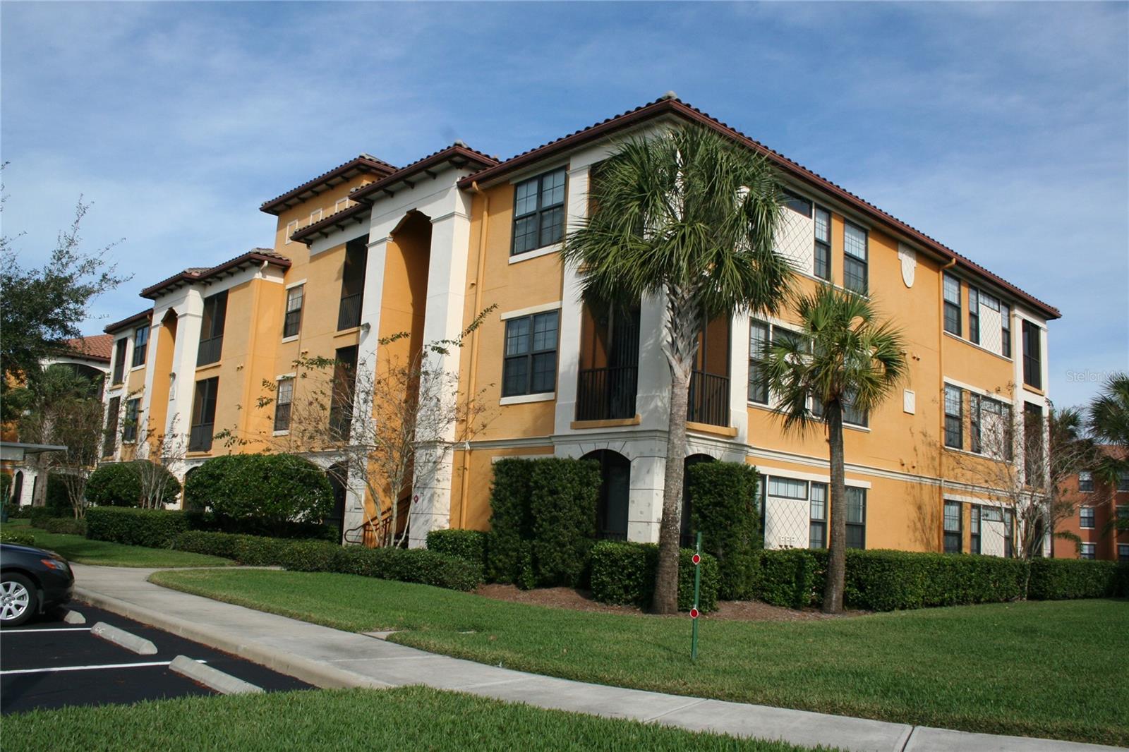Serenata 1st Floor 1-Bedroom Condo. AVAILABLE FOR MOVE IN ON 9/15/25 after 3 pm. This unfurnished end unit features a screened in balcony to enjoy the outdoors, washer/dryer in unit and walk in closet. Convenient access to shopping, dining, restaurants and beaches. Gated community provides luxury amenities including resort style pool, fitness, car wash and tennis. First, last and security required. $75 Lindsay Leasing application fee per adult applicant. No utilities included. No smoking or vaping allowed. No pets permitted.