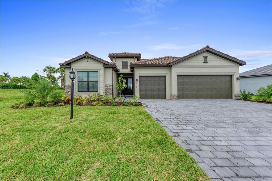 One or more photo(s) has been virtually staged. One or more photo(s) has been virtually staged. LAKEWOOD RANCH, LORRAINE LAKES/ CUL-DE-SAC ...If living in a prime development sounds appealing, then put this opportunity in Lorraine Lakes at the top of your Lakewood Ranch list. This 3-bedroom, 3-bathroom plus a Den/Office single family pool home charmer offers both indoor living and outdoor enjoyment. Step from the Welcome mat into an interior embrace that includes a grand entryway, an open floor plan, stylish fixtures blending seamlessly with plentiful window light and remarkable ceilings. With plenty of elbow-room, the island kitchen charms with natural light and marvelous granite countertops. The kitchen opens seamlessly onto the dining room and living room. The primary bedroom, conveniently located on the main-floor, is a great starting line for the day. Ample closet space will let your wardrobe breathe. The other 2 bedrooms, unique and quiet, also offer the convenience of ground floor accessibility. As an open-air extension of the home, the patio is a natural foundation for outdoor furniture sets and gatherings with friends and family or a quiet and restful place at the end of the day. Make a splash in the swimming pool, the social and sapphire centerpiece of the backyard. There's even a hot tub. The home is found on a cul-de-sac amid sidewalked streets. Basic Internet, lawn care (not shrubs) as well as pool care are included in the lease price. The new community clubhouse features a gym with 24/7 access, a large resort-style pool and so many amenities for you to enjoy. Tenant will need to expense a minimum of $500 per year of food consumption in community clubhouse restaurant, excluding alcoholic beverages. Don't forget that the Sarasota Polo Club, 150 miles of trails, thousands of acres of lakes, parks, and nature preserves, as well as a ton of neighborhood stores and restaurants, are all located nearby. A short distance away is Sarasota and its sugar-sand beaches. Have fun packing this pool home full of warmth and memories. Available now. Call today!!