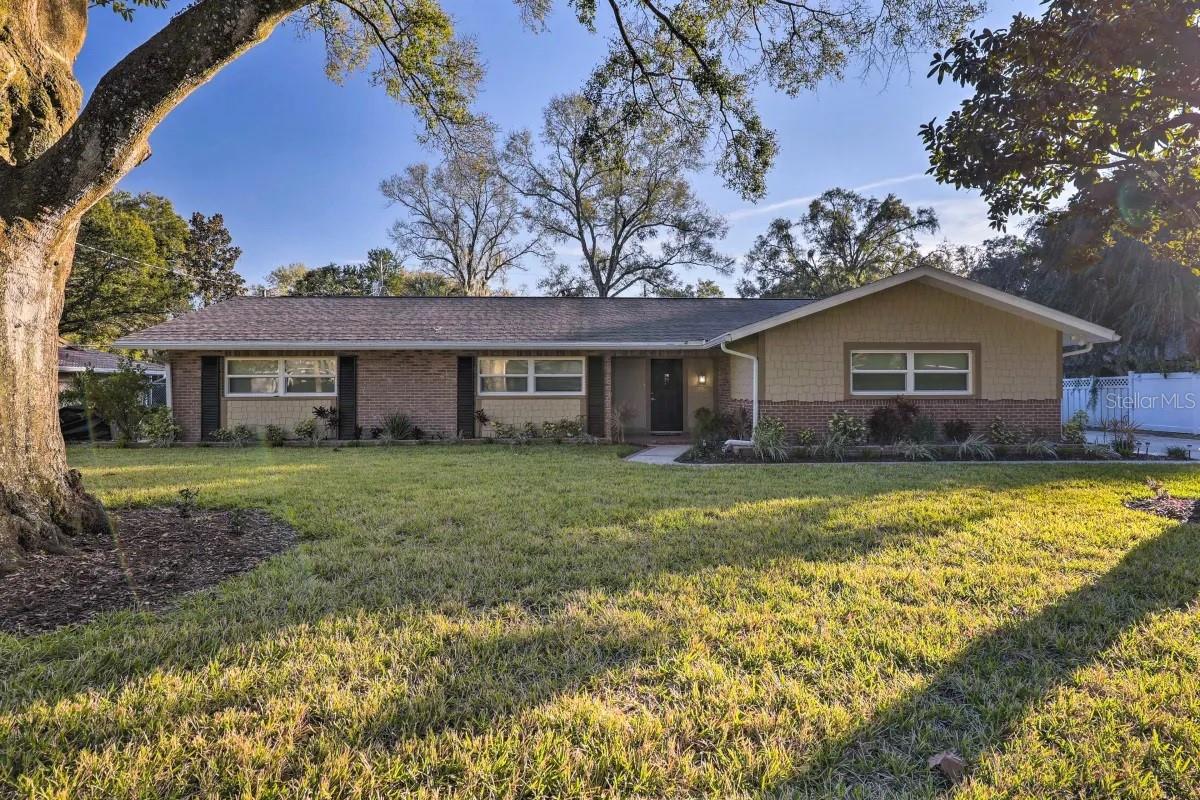Under contract-accepting backup offers. Welcome to your “Perfect Pool Home” in the sought after heart of Temple Terrace, this beautiful home updated and ready to move right in, comes completely furnished, yes, I said furnished. Just bring your clothing and move right in. this immaculate 3/4 bedroom, 2 bath plus den/bedroom home will win your heart. Charming brick and shake shingle front. Inside you'll find a light and bright neutral interior, open and airy great room floorplan. All major components of the home updated in 2017, including new roof, new soffits and fascia, double hung windows, triple sliding glass doors, new interior doors, appliances, wood look plank tile flooring, real wood kitchen cabinets, granite counters, updated bathrooms. Master bedroom suite features a large closet and large walk in shower. Nothing left to do but move right in! Out back enjoy large covered lanai, lush mature landscaping and a huge yard create an inviting setting for carefree living, relaxing, and entertaining while enjoying your pool, large fenced yard, and storage shed. Close to Rec Center, Temple Terrace Golf and Country Club, just a short walk to the golf course!