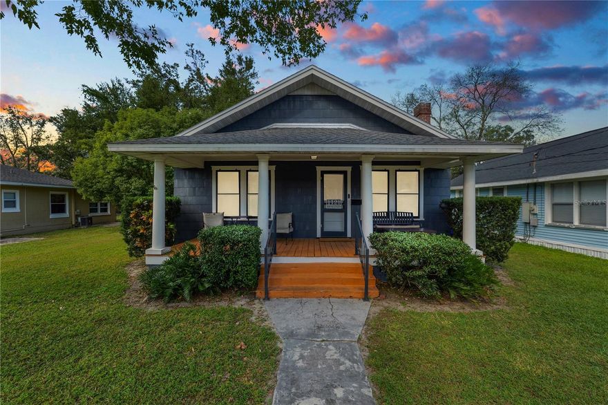 Welcome to 1121 Josephine Street—where timeless Craftsman-style charm meets modern versatility in one of Lakeland’s most desirable neighborhoods. This beautifully renovated home blends historic character with thoughtful updates, offering a warm, move-in-ready retreat with no HOA and endless potential. The kitchen has granite countertops, a farmhouse sink and stainless steel appliances. The  roof was replaced in 2021.  A tankless hot water heater was added 2017.

Step inside to discover generously sized bedrooms bathed in natural light—perfect for relaxing, working from home, or hosting guests. The updated bathroom showcases stylish finishes that honor the home’s original craftsmanship while adding a fresh, modern touch. Throughout the home, you’ll find treasured architectural details like original hardwood floors, classic moldings, and unique built-ins that create a sense of warmth and personality you simply can’t replicate. 

A fresh, inviting color palette enhances the home’s cozy ambiance, while the covered front porch sets the scene for peaceful mornings and relaxing evenings. From here, enjoy views of the charming brick street that adds storybook character and leads down to the scenic beauty of Lake Hunter, only 2 blocks away. Outside, the spacious yard offers a blank canvas for your dream outdoor lifestyle—whether that’s a lush garden, al fresco dining space, or a future deck or patio. Thoughtful landscaping with native plants adds both beauty and privacy.
Just a short stroll from Bonnet Springs Park and the historic Polk Theatre, this prime location places you in the heart of Lakeland’s vibrant culture, with shops, dining, and entertainment all within easy reach.

Adding even more value, this property is already a fully operational vacation rental—making it an exceptional opportunity for buyers looking to continue generating income through short-term rentals or enjoy it as a personal residence with investment potential. Whether you’re seeking a charming home, a turnkey Airbnb, or both, this property delivers on every level, making it a solid investment!