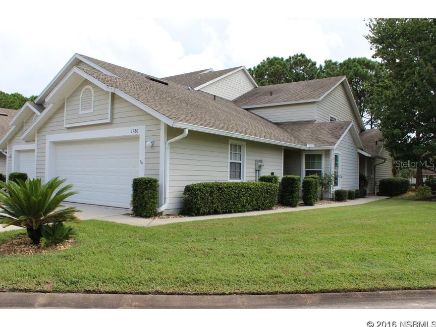 Under contract taking backups. Desirable Fairway Chase Villa in Premier Spruce Creek Fly-in Community. Pristine 2 bedrooms + Loft, 3 baths w/Jacuzzi. Upgraded Kitchen w/Durostone Countertops, Tile Backsplash, Large Pantry & Breakfast Bar overlook Formal Dining Room, Living Room & Lovely Enclosed Tiled Sunroom. Charming Villa offers Master Suite w/walk-in closet & His & Her sinks, Volume Ceiling in Living Room, Loft/3rd Bedroom w/huge closet & Plantation Shutters. 2-Car Garage w/Attic Space, Covered Front Entry, BBQ Patio & Central Vac. CBS construction with Hardy Plank Cement Board Exterior & beautiful landscaping. 2016 POA Fee of $1400 covers 24/7 Security, maintenance of common areas & parks, 4000' paved & lighted runway & taxiways. HOA includes maintenance of building & roof, termite bond, lawn care & community pool. ;LocationDescription: Condo ;Water: City