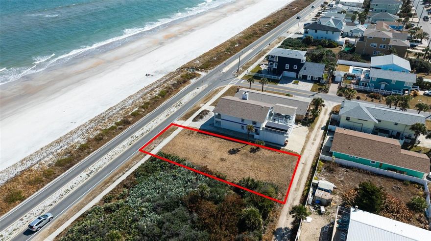 Under contract-accepting backup offers. Build your dream home on this direct oceanfront lot in the heart of Flagler Beach. This cleared and development-ready parcel offers stunning Atlantic Ocean views and an exceptional opportunity to create a custom coastal residence. Zoned MDR (Medium Density Residential), the property provides flexibility for development — allowing for a single-family oceanfront home or the potential to build a multifamily residence (subject to city approvals). Whether you’re envisioning a private beachfront retreat or an income-producing coastal investment, this lot offers outstanding versatility. Situated approximately two miles from the vibrant center of town, you can walk, bike, or take your golf cart to enjoy everything Flagler Beach provides. Multiple restaurants, local shops, fishing spots, and community events are just minutes away, delivering the relaxed, authentic “Old Florida” beach lifestyle buyers are searching for. Rarely does an oceanfront lot with this zoning flexibility become available — seize the opportunity to build along one of Florida’s most charming and unspoiled coastlines.