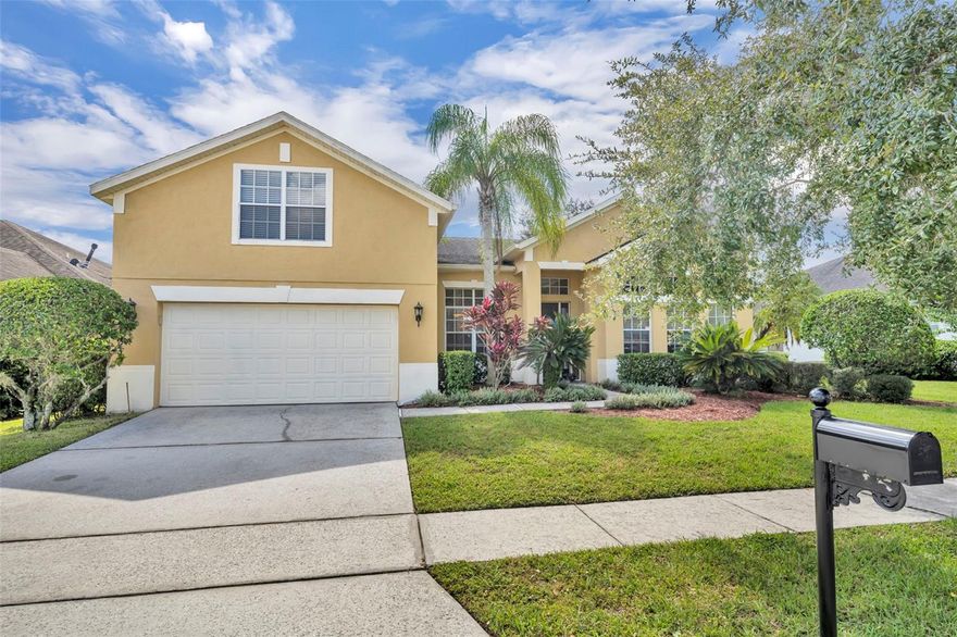 One or more photo(s) has been virtually staged. Welcome to 345 Royal Liverpool Lane! This beautifully maintained 4-bedroom, 3-bath pool home offers the perfect blend of elegance, comfort and functionality, situated in Augusta neighborhood of The Preserve at Eastwood, a premier guard-gated community in East Orlando.

Step inside to find a spacious, open layout featuring a formal living and dining room, a butler’s pantry, and a large, well-appointed kitchen with 42” cabinets, a working island, and a stunning glass window breakfast nook overlooking the pool. The kitchen flows seamlessly into the expansive family room, creating the perfect setting for entertaining guests or relaxing with loved ones.

The primary suite offers a peaceful retreat with tray ceilings, dual sinks, a soaking tub, and a separate shower. Three additional bedrooms and two full baths provide plenty of space for family or guests. Upstairs, a versatile bonus room serves as the ideal media room, guest suite, home office or playroom—whatever suits your lifestyle best.

Step outside to your private backyard oasis, featuring a sparkling screen-enclosed pool and spa, lush landscaping, and a beautiful side garden perfect for morning coffee or quiet evenings.

Practical features include a spacious interior laundry room with extra storage and a two-car garage for convenience and functionality.

Residents of The Preserve at Eastwood enjoy 24-hour guard-gated security, community amenities, and proximity to top-rated schools, shopping, dining, and major roadways including 528, 408, and 417.

Discover the perfect blend of comfort, style and Florida living — schedule your private showing today!