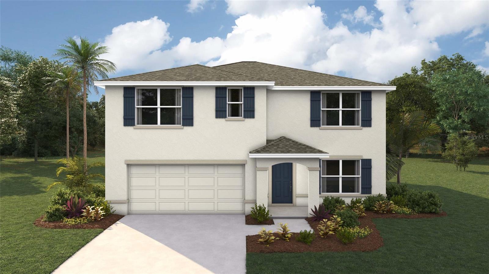 One or more photo(s) has been virtually staged. Under Construction. Elevate your lifestyle in this two-story home boasting 5 bedrooms and 3 bathrooms. The thoughtful design provides a perfect balance of functionality and style. The kitchen boasts a center island and stainless-steel range, microwave, and built-in dishwasher. The well-designed layout provides privacy with 5 bedrooms, while the 3 bathrooms showcase modern amenities. The primary bedroom has an ensuite bathroom and walk-in closets. The laundry room comes complete with a washer and dryer hook up. With ample room for entertaining, welcome to a home where each story unfolds to reveal the perfect blend of architectural elegance and practical living spaces. The state-of-the-art technology enhances convenience within the home. Pictures, photographs, colors, features, and sizes are for illustration purposes only and will vary from the homes as built. Home and community information including pricing, included features, terms, availability and amenities are subject to change and prior sale at any time without notice or obligation. CRC057592.