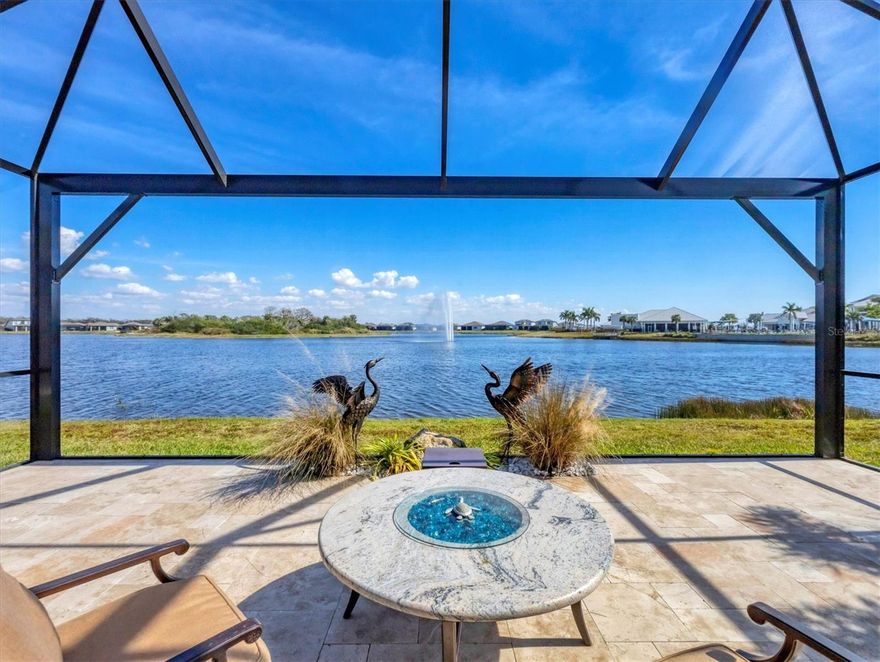 Sited in Del Webb Bay View, a highly fit and very active community, This MYSTIQUE floor plan with an excellent Craftsman elevation and majestic pond views is being offered with the following upgrades and additions: Water filtration and Reverse Osmosis, kitchen Refrigerator, washer and dryer, two drawer Cafe series dishwasher, fully fitted Primary closet and a former drop zone that has been fitted as an enormous Storage closet. Above the crown in the Gathering room, LED lights set the mood. Impact windows and doors. No carpet anywhere! BUT it's the spectacular southern water views that will make your heartbeat quicken and provide a huge WOW. NO Flood Insurance required.
The Mystique is a 2 bedroom, two bath, plus den floor plan of 1880 sq ft. The two-car garage is a tandem design that either provides room for a boat, a workshop or a golf cart. Come fall in love with all the lifestyle this home offers.