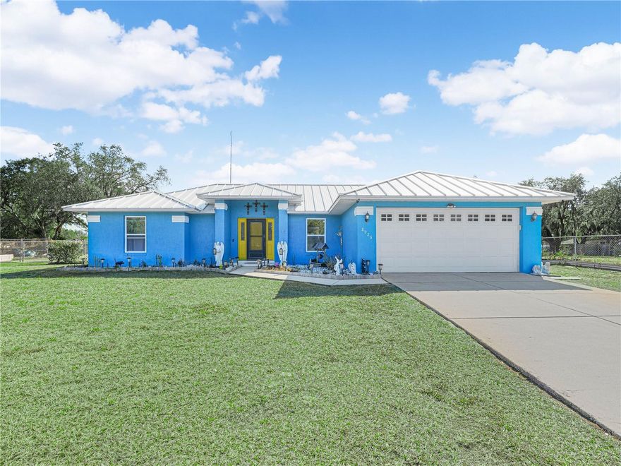 Welcome to your private slice of Florida paradise at 8926 Cypresswoods in Lake Wales, FL. Situated on a full acre, this beautifully maintained 3 bedroom, 2 bath home offers the perfect blend of space, flexibility, and outdoor freedom. Inside you will find an open concept floor plan with a desirable split bedroom layout for added privacy. The spacious 12x25 bonus room provides endless possibilities including a home office, gym, media room, or additional living space. The kitchen features elegant granite countertops and flows seamlessly into the main living area, creating an ideal space for entertaining. Major updates include a brand new metal roof and a complete well irrigation system that covers the entire property, keeping your lawn lush year round. This property is built for outdoor living with a dedicated RV hookup and ample storage space for your boat, RV, ATVs, and water toys. Enjoy the benefits of an optional POA at just $165/year, which includes access to beautiful Lake Walk in Water, a private boat ramp, tennis courts, and additional community amenities. If you have been searching for acreage, flexibility, and lake lifestyle living, this is the one.