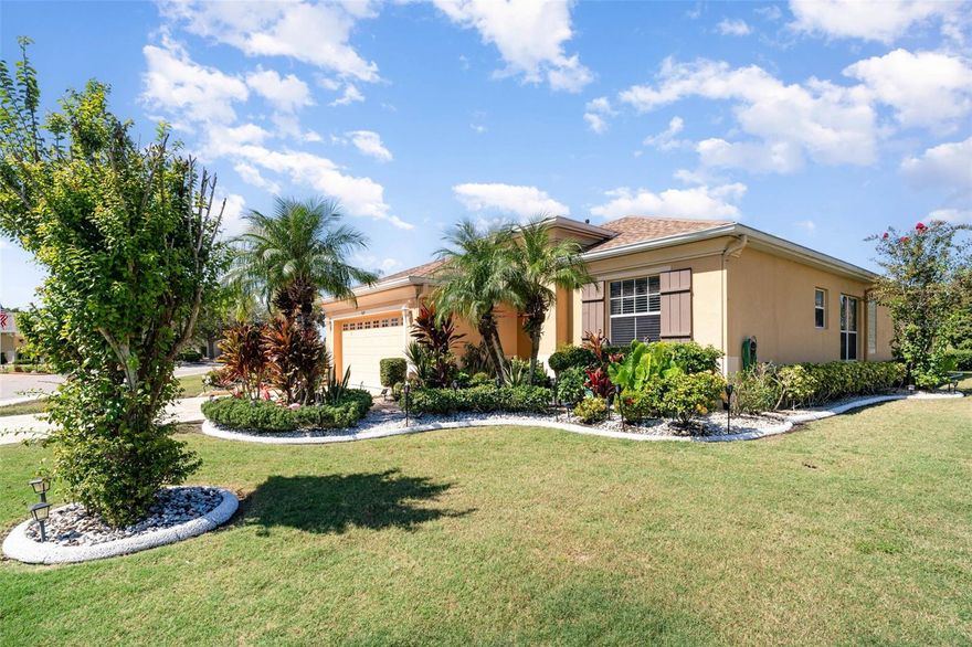 Welcome to 909 Regal Manor Way, located in the heart of Sun City Center’s highly desirable 55+ community. Major improvements include a brand new roof in Oct2024, an upgraded gas/electric HVAC system Apr2023, Gas Water Heater 2022, and 2023 Stainless Appliances with a Gas Range, all giving you peace of mind for years to come. Other Major upgrades include a InGround Concrete Pool with Paver decking installed in June 2022, This Electric Heated Salt Water pool is equipt with Jandy Automation allowing you to control the pool pump and other functions from anywhere through the App, 2023 Pool Cage with a Panoramic Screen giving uninterrupted views of the lake/golf course. This beautifully updated home sits on one of the largest lots in the neighborhood and offers unique serene pond/lake views with a golf course just beyond the water, creating a truly picturesque backdrop. The spacious open-concept floor plan is enhanced by premium hardwood flooring, a Polished high-gloss 15x30 Marble Tile Kitchen with Brown Quartz Counters, and recently refreshed bathrooms featuring a new vanity, mirrors and lighting. This home also integrates a suite of advanced smart home features that allow you to remotely manage security, Pool functions, garage access, and more. Additional conveniences include ADT security with remote enable/disable, CCTV cameras with DVR including a pool camera, a Google Nest Learning Thermostat, a Google Home video doorbell, and a Hydrawise irrigation system. Sun City Center offers an unmatched lifestyle with multiple clubhouses, pools, golf courses, fitness centers, tennis and pickleball courts, arts and crafts studios, and endless social activities. (some amenities may require additional Fees or Memberships - Buyer('s) / Buyer's Agent's to verify ANY and ALL Information ) . Its convenient location is close to shopping, dining, medical facilities, and the Gulf Coast beaches. To make this opportunity even more attractive, the property offers a VA assumable loan at just 4.99 percent. Don’t miss the chance to own this exceptional property with a rare oversized lot, stunning views, modern upgrades, and resort-style amenities right at your doorstep. Schedule your private showing today