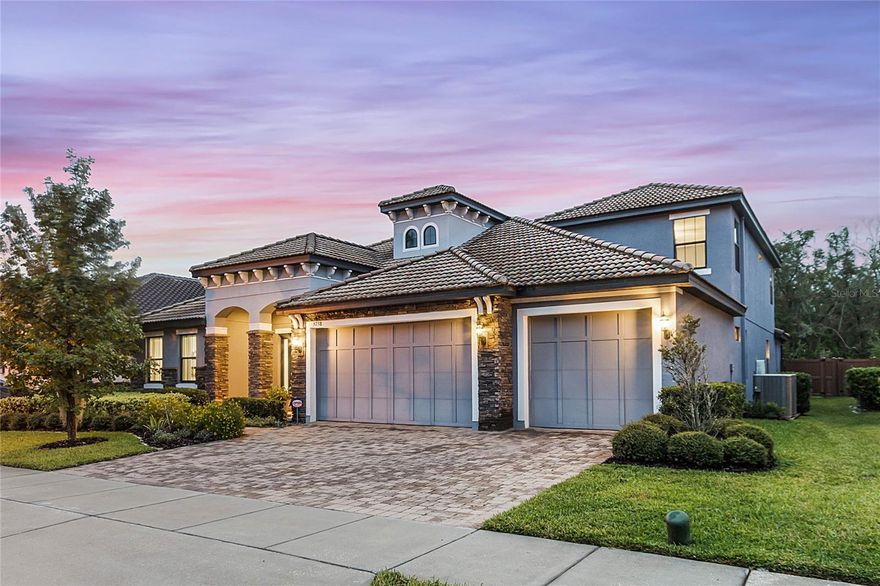 Extremely rare opportunity to own a MODERN LUXURY MASTERPIECE in one of the most highly coveted areas in all of Seminole County!  Impeccably clean and meticulously maintained, this 2017 built Marham Road EXECUTIVE RESIDENCE is in true "like new construction" condition and is the first home in Markham Square--an intimate 17 home community--to be listed for sale in over three years! Boasting nearly 4,000 square feet of living space, 5 bedrooms, 4 full bathrooms, a large family room, a bonus office space, and a massive second story loft, this home comes fully equipped and loaded with high end finishes both inside and out.  Arrive at the property and immediately notice AMAZING CURB APPEAL highlighted by carefully maintained landscaping, paver driveway and walkway, natural stone columns, brand new exterior paint, and TILE ROOF.  Enter the home and prepare to be blown away!  Immediately to your left are French doors to the BONUS OFFICE space and a large family room/study.  Opening up into a bright and expansive full OPEN CONCEPT split floorplan, the GRAND ROOM features 11 foot high ceilings, designer light fixtures, built-in surround sound speakers, in-floor power, a gorgeous accent wall, and ample space for either relaxing with the family or entertaining with guests. The GOURMET CHEF'S KITCHEN is a true work of art. Two MASSIVE ISLANDS, two-tone quartz/granite countertops, a farmhouse style sink, an additional prep sink, an extra large five burner gas cooktop, drop down floating range hood, double ovens, coffee bar, and a large closet style pantry. The first floor OWNER'S RETREAT is extremely spacious and includes a large walk-in closet with built-in organizers/shelving and a massive en-suite bathroom that includes dual vanities, a garden style tub, and oversized tile shower.  Opposite the master suite, the "East Wing" of the floorplan, contains a full size bathroom with lanai access and three additional bedrooms--all with walk-in closets and one with a full en-suite bathroom.  The main floor also includes a large laundry room with great storage(washer and dryer stay with home) and a "mud room" directly off the oversized 3 CAR GARAGE. Head upstairs into the massive 17x19 ft loft/media room perfect for movie nights, game days. and/or play dates.  The second floor also contains the 4th full bathroom and 5th bedroom with walk-in closets.  Head outdoors into the oversized screened-in lanai with plenty of space for both lounging and dining.  The large backyard is truly a blank slate for those with future pool aspirations or anyone just wanting to enjoy the fully fenced(wood look vinyl) private greenspace just the way it is.  The home has NO REAR NEIGHBORS and backs up to the SEMINOLE WEKIVA TRAIL--a 16 mile multi-use outdoor fitness jewel-- with direct access from the community.  Additional features and upgrades of the home include: a built-in home security system, irrigation system, termite bond, tankless natural gas hot water heater, upgraded high efficiency HVAC, and water softener system.  Located on the border of Sanford and Heathrow, minutes away from restaurants. shopping, and commuting highways, this home sits in a PRIME LOCATION and is expected to SELL QUICKLY.  So, schedule your private showing TODAY!! This is truly the one you have been waiting for.  You must see this home!!! FULL MOTION VIDEO HERE: http://5738fulham.site/Video-MLS