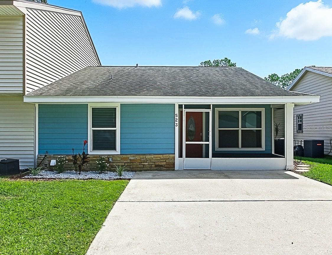 "FINALLY" AN AFFORDABLE, LOW HOA, MOVE-IN READY, 2-BEDROOM, 2-BATHROOM TOWNHOME IN ALTAMONTE SPRINGS, FL 32714. This LONGTIME OWNER has relocated and is now selling this very CUTE & AFFORDABLE Townhome which is just a couple minutes to I-4, Cranes Roost, Dining, Shopping, Altamonte Mall, and so much more. This unit has been VERY WELL MAINTAINED, MOVE-IN READY and available for a QUICK CLOSING. Enter the home into a large & open Family Room which will accommodate all of your oversized furniture & includes LARGE 20"x20" Ceramic Tile set on a diagonal which has been installed throughout the entire home. The Kitchen is adjoining and includes NEWER 36" Shaker Upper & Lower Cabinets, Granite Counter Tops & Backsplash, Stainless Steel Flat-Top Range/Oven, Refrigerator, Dishwasher, Hood, Microwave, Breakfast Bar, Deep Country Style Stainless Sink with Disposal, Tract & Pendent Lighting, and an Eat-In Dinette. The Primary Suite includes an OVERSIZED BEDROOM and includes a Walk-In Closet with Upper & Lower Shelves. The Primary Bathroom includes a Long Wood Vanity with lots of storage and a Granite Countertop & Backsplash, Under Mount Sink, Large Custom Mirror & Fixtures, Newer Toilet and a Walk-In Shower with Custom Wall & Floor Tile along with Listello Accents. The additional Bedroom is ample size and has a full-length BUILT-IN CLOSET & ORGANIZER. The Hall Bathroom is FULLY UPDATED and includes a Shower/Tub Combo with Large Wall Tile & Listello Inserts, Newer Toilet, Wood Vanity also with a Recessed Sink & Granite Countertop. Additional Features Include: Low HOA Fee of $55.00 per month, NEWER Roof (2017), NEWER Rheem HVAC Rheem 2.5 Ton System (2018), NEWER Water Heater (2024), LG Front Load Washer & Dryer, Current Termite Bond that is fully Transferrable, Ceiling Fans, Window Treatments, Upgraded 6" Baseboards, 6-Panel Doors, Brushed Nickle Hardware throughout, Metal Front Door with Oval Leaded Glass Insert, Private Storage Closet off Front Porch, Dedicated Double Driveway for Unit Parking, Hardie Board Siding & Decorative Stone Accent on Front Elevation. With interest rates out of control, come check out this affordable option that will not disappoint. Call today for more info or to schedule a private showing!