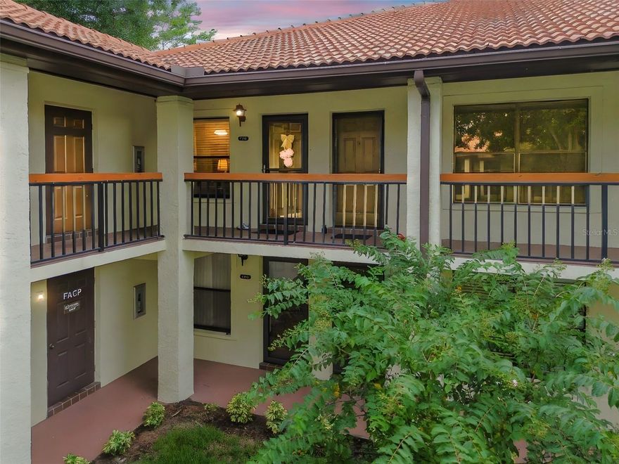 Spacious and fully furnished 1 bedroom, 2 bathroom unit located in a great area close to shopping, dinning and major conveniences. This well- maintained home offers comfortable living with excellent amenities. Water, trash collection, and cable are included for added value and convenience.  Assigned parking space with plenty of extra guest parking available. The community has a heated pool and a spa along with tennis and pickle ball courts. Enjoy a move in ready space with everything you need. Just bring your suitcase!