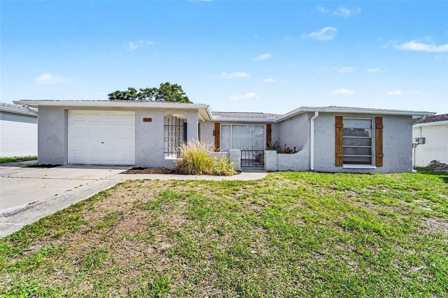Come and see this move-in ready three-bedroom, three-bathroom home in the Regency Park community! This residence features an open floor plan that creates a seamless flow throughout the living spaces, complete with durable tile flooring and an attached one-car garage. The updated kitchen is both stylish and functional, boasting granite countertops and stainless steel appliances. Designed for modern living, the primary bedroom serves as a comfortable retreat featuring its own primary bathroom and a large walk-in closet. Step outside to enjoy a private, fully fenced-in backyard that is perfect for outdoor activities. Conveniently situated in Pasco County, this home offers an excellent location with close proximity to local public schools, including Chasco Elementary, Chasco Middle, and Fivay High School. Schedule your private showing today!