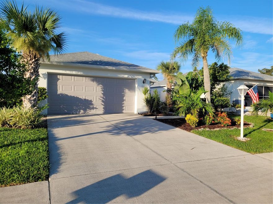 AVAILABLE FOR WINTER SEASON 2026 - JANUARY, FEBRUARY, AND MARCH. Posted rate is winter/peak season rate.  Off season rate is $1,800.00/month.  Three-month minimum rental required.  This lovely 3 bedroom, 2 bath, 2 car garage home is quietly nestled in The Tree Tops at Ranger Point, a 55+ community.  The kitchen has beautiful quartz counters, a cozy eating area for 2 as well as a pass through to the dining area on the other side.  The spacious living room has sliding doors that lead to the sunroom and the patio beyond.  From the patio you can enjoy the view of a tennis match or 2.  The clubhouse, pool, and shuffleboard are just a few steps away.  The primary bedroom has a king-sized bed, walk-in closet, and its own private sliding door leading to the sunroom.  The primary bathroom has a step-in shower.  Bedroom #2 has a queen-sized bed, and bedroom #3 has a twin bed.  All bedrooms have ceiling fans. The guest bath has a tub/shower combination. Vinyl plank flooring throughout.  Restaurants, area beaches, golf courses, great fishing and shopping are just minutes away.  Sorry no pets.