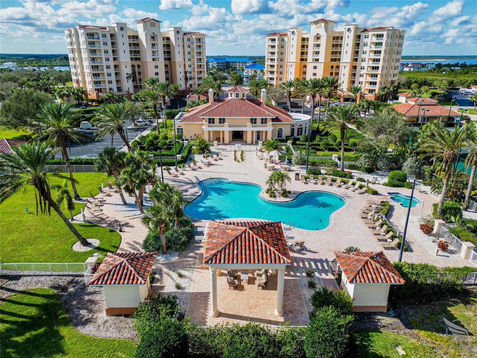 Welcome to Minorca, where you are surrounded by thee premier resort style living New Smyrna Beach has to offer! This Coquina Floor plan is currently the only available Direct OceanFront, southern exposure END UNIT! Spacious and flooded with sunlight and endless views. One of two balconies, the east facing and southern exposure balcony captures the elegant curvature of the white sandy beach as it heads south. Evident from the master bedroom and living areas you will enjoy wonderful sunrises in conjunction with the south west balcony where you will bask in the incredible sunsets over the Intracoastal waterway. The living, dining and kitchen features an open floor plan for entertaining. Large master bedroom with incredible views of the dunes, ocean and beach with a large custom closet. The master bath boosts double sinks, large tub, separate shower and water closet. Private storage room steps out your door for your beach chairs and bikes etc. The Dunes Association at Minorca consists of only two buildings that feature a Private pool & Spa with a gas grill located between the two buildings. Best of all the beach walkover is right next to your building! In the center of the Minorca community there is a resort style heated pool, spa, tennis center with 4 lighted Har Tru tennis courts, fitness center, sauna and community clubhouse complete with billiards, catering kitchen and lounge. Kayak and Paddle Board from Minorca's Private River Pavilion great for fishing, or watching the dolphins, complete with storage racks, a fishing pier and docks that can be purchased in the 64-boat slip marina. River Pavilion features grills, a screened gathering area, restrooms and even a ping pong table. Minorca offers first class private security with a manned guard shack. A private parking space #21 is included at ground level for a vehicle or golf cart. Come experience this property today before it is too late. ;Water: City