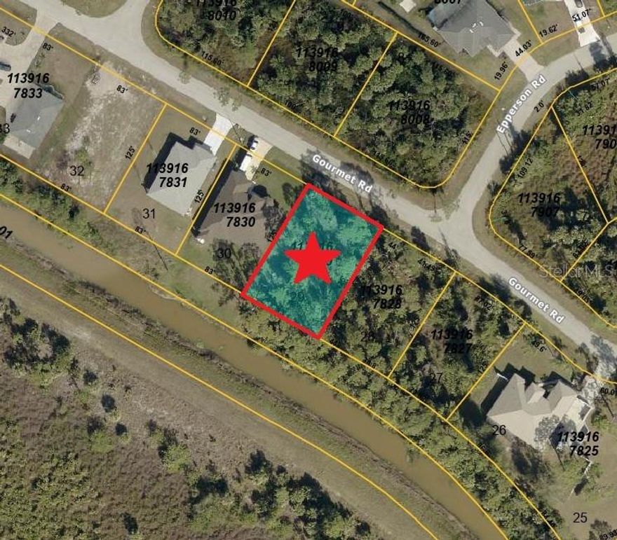 You must drive by this lot to see how nice the houses are in this neighborhood, When build a house its nice to be surrounded by nice newer homes, 3 min drive to Starbucks, WAWA, Walgreens ect. Get lender financing for about 4,000 down and about 265.00 a month payment. This beautiful freshwater canal lot is located in a desirable area of North Port, surrounded by lovely homes. There are no HOA or CDD fees. The adjacent lot may also be available for purchase from a separate owner, offering the opportunity to combine for a spacious double lot. North Port is seeing significant growth and is a popular destination for those relocating. Conveniently located just minutes from shopping, dining, and other amenities. Whether you’re looking to build now or hold as a future investment, this lot offers great potential.