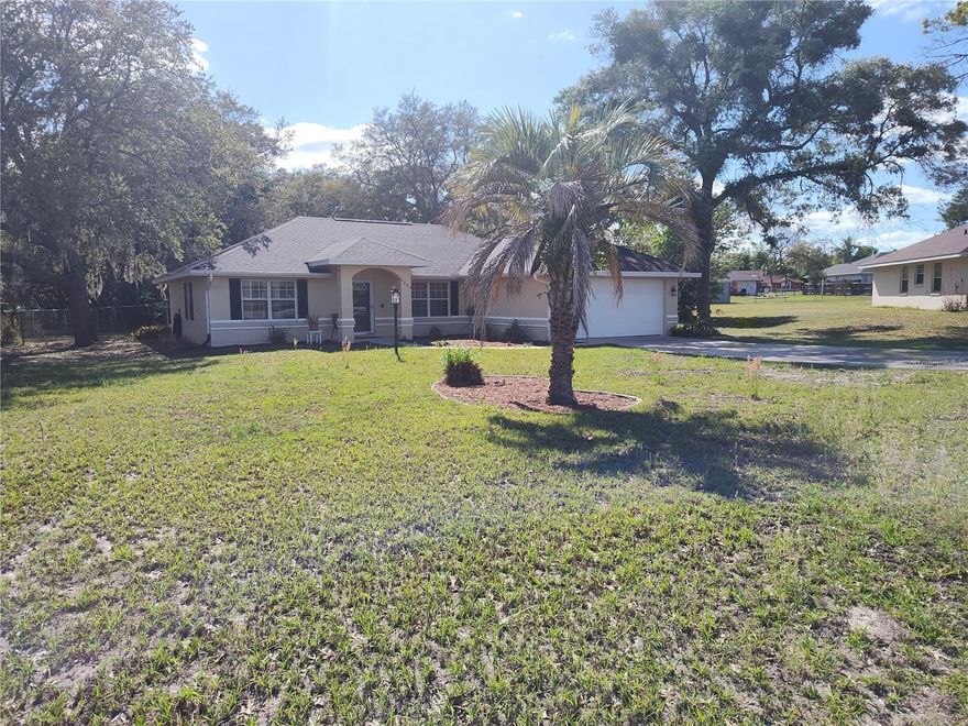 Beautifully maintained home situated on nearly 1/2 acre in a prime Ocala location! This split floor plan offers both privacy and functionality, featuring a spacious primary suite with walk-in closets. Freshly painted inside and out, the home is move-in ready and showcases a bright, refreshed feel throughout. Major updated include a brand-new roof installed in 2025. Conveniently located near shopping, medical facilities, restaurants, and schools, this property combines comfort, space, and everyday convenience. Schedule your private showing today!