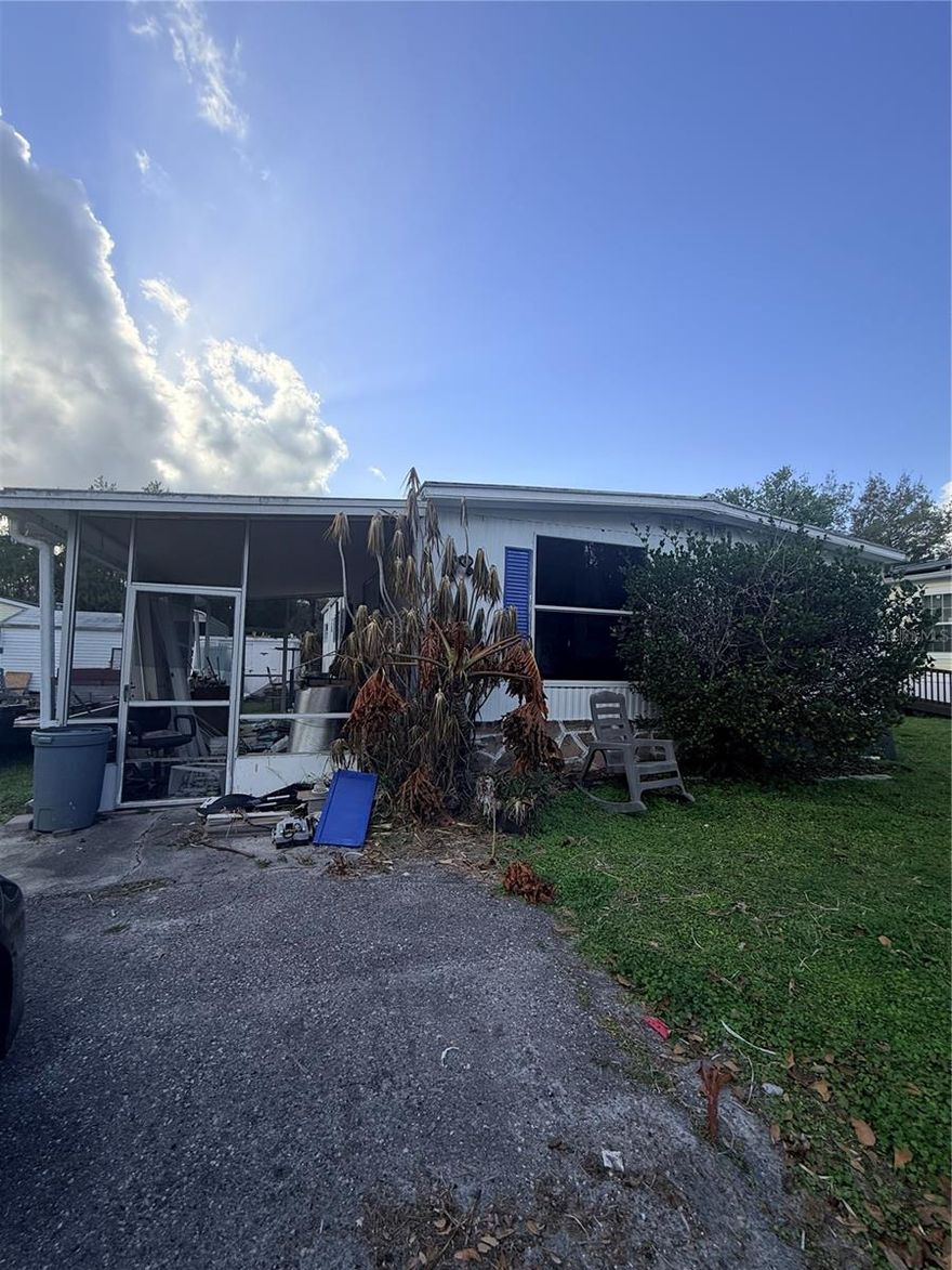 FIXER UPPER ! Needs TLC.  Some repairs started!  As Is.  Cash sale or private money.   This is located in a river front community. This could just be your dream home.  Nestled on the St Johns River in southwest Volusia County within a mile of the Sunrail Station and Interstate 4. Easy ride to Orlando attractions and Daytona Beach and only a mile to Gemini Springs Park. The community is called it our “Little Slice of Heaven” and DeBary’s best kept secret! t’s a quiet,  friendly community that features:
Private boat marina, launch & fishing docks
Park-like common area along the St. Johns
Nice play area with slides & swings
Large community swimming pool
Outdoor Cabana with picnic benches
Clubhouse overlooking Marina & River
Gated Community with keyless entry
Ownership includes land with low HOA dues
Family friendly community