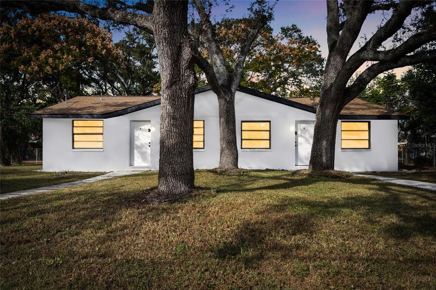 Welcome to this beautifully redesigned income-generating duplex, currently operating as a successful Airbnb! Whether you’re looking for a turnkey investment or a versatile property to live in one unit and rent the other, this rare opportunity checks every box. Both units have been thoughtfully remodeled with modern finishes and accessibility in mind, offering comfort, functionality, and style. Some of the upgrades include newer roof (3-4 years), fresh stucco for exterior (8 months ago), newer paint (inside and outside), newer doors: interior and exterior doors that have been replaced and widened to accommodate wheelchair accessibility, fully remodeled bathrooms, new flooring throughout both units, newer AC Unit (in unit A), and many more! Sitting on a spacious lot in a convenient Tampa location near USF, shopping, dining, and major highways, this property is ideal for investors or anyone seeking a low maintenance home with excellent rental income potential. This turnkey duplex opportunity is waiting for you!