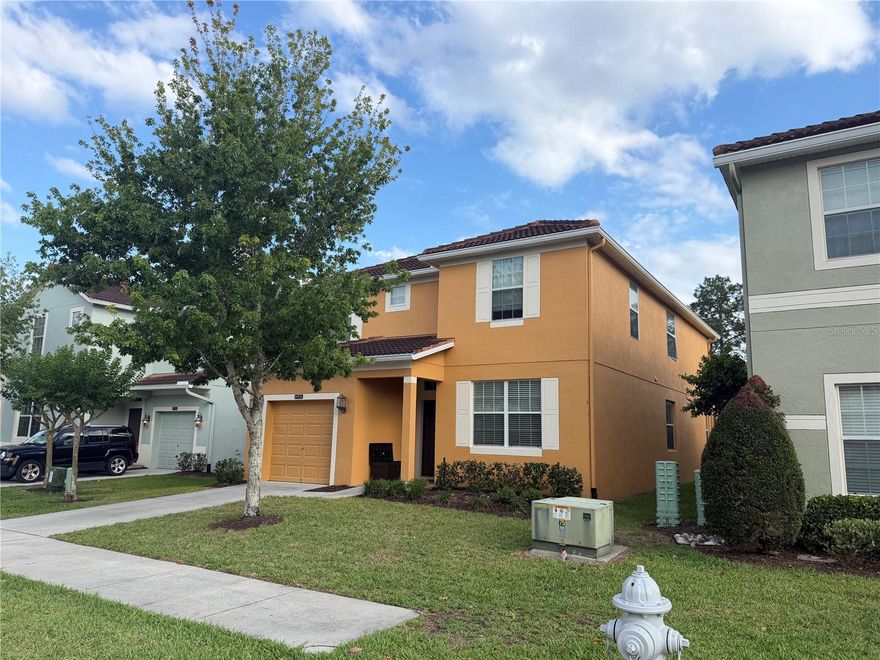 Welcome to this beautiful fully furnished 5 bedroom, 5 bathroom pool home located in a highly desirable gated resort community in Kissimmee. Whether you are looking for a vacation getaway, primary residence, or investment opportunity, this property offers the perfect combination of comfort, style, and convenience. Step inside to an inviting open concept layout filled with natural light, high ceilings, and a spacious living and dining area designed for relaxing and entertaining. The modern kitchen features granite countertops and ample cabinetry, making it ideal for hosting family and guests. All bedrooms are generously sized, providing privacy and comfort for everyone. Enjoy the Florida lifestyle year round in your private screened pool and lanai, perfect for morning coffee or evening gatherings.Ideally located just minutes from Walt Disney World Resort, Universal Orlando Resort, Disney Springs, as well as shopping, dining, and major highways, this home offers unbeatable access to everything Central Florida has to enjoy. The community features resort style amenities including a clubhouse, pool, fitness center, movie theater, game room, and more. Move in ready and full of potential, this is a rare opportunity to own in one of the most sought after areas in Kissimmee. Schedule your private showing today.