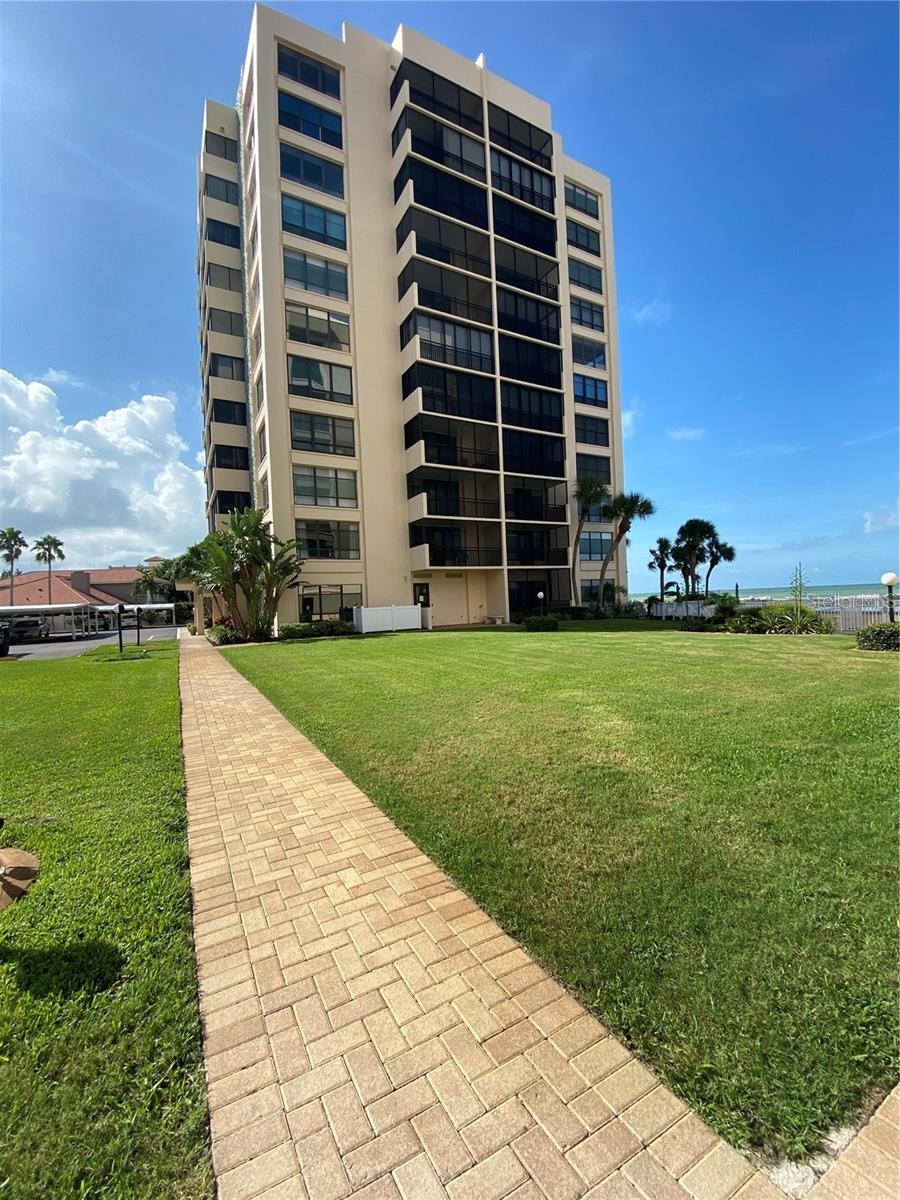 VALENCIA 7th floor! 2 lanais with morning view and sunset views! This condo is one of the most desirable complexes on the GULF OF MEXICO and on the ISLAND OF VENICE. Imagine enjoying your day at the Beach-side pool and steps to the BEACH, watching the surf and sunsets from the pool and beach! This 2 bedroom/2 bath unit comes turnkey furnished! Enjoy Downtown Venice, with all its boutiques, art galleries, fine restaurants and cultural amenities, located less than two minutes away. Come see what the "Island Life" is all about! Being a corner unit, it is LIGHT and BRIGHT with large windows in the combo dining/living area. The kitchen has been updated as well as the bathrooms! Ceramic tile flooring throughout, except the carpeted master bedroom, makes for easy beach living. Newer solar shades and brand new windows throughout the unit! The community is beautifully landscaped and offers top notch amenities including a fitness room, party room with kitchen, a library, BBQ grills, a shuffleboard court, and assigned/covered parking. The complex ensures security with cameras and key fob entry to access the elevators! No pets allowed in this complex. 3 month minimum rental - although Owner is looking for 6+ months.