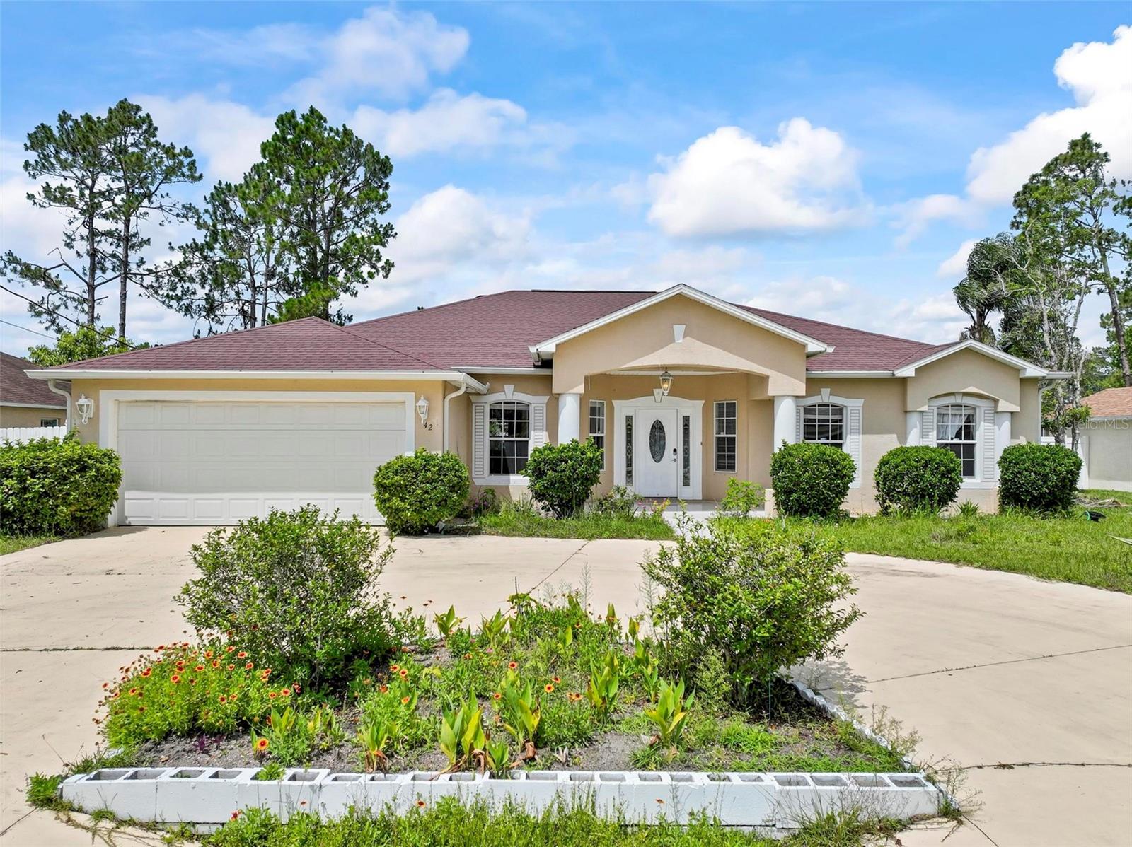 Unique 4/2/2 Home with Fenced Yard, Screened Porch & Circular Driveway!
Step into this beautifully updated 4-bedroom, 2-bath, 2-car garage home in the heart of Palm Coast. The centerpiece of the home is its custom modern kitchen, designed with style and functionality in mind—perfect for cooking and entertaining.
Enjoy the outdoors year-round on the screened-in porch, or take advantage of the fully fenced yard, offering privacy and space for family, pets, or gatherings. The circular driveway adds both curb appeal and convenient parking.
Inside, you’ll appreciate the spacious walk-in closets, laminate and tile flooring throughout, and a bonus shed for additional storage or workspace.
This home truly combines modern living, comfort, and practicality—a must-see in Palm Coast! The owner can considered lease with option to buy.
