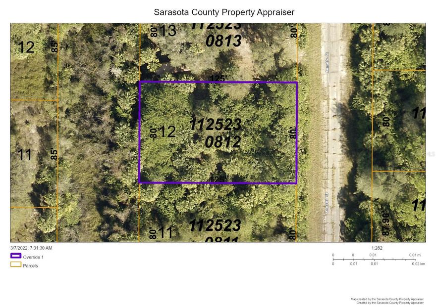 Looking for that piece of paradise in The Sunshine State!! Build the custom home of your dreams and be the envy of the neighborhood. Proximity to major highways takes you to many destinations such as Sarasota, Punta Gorda, Fort Myers and more. Shopping, restaurants, airports are only a car ride away. Explore the sandy beaches where you can shell until you are content or take a boat ride and explore many barrier islands, the choices are endless. Agents to perform their due diligence