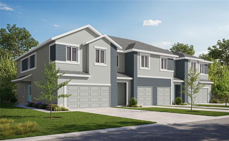 Under Construction. Welcome to the Carmine at River Oaks Townhomes, a luxury two-story townhome in the heart of Riverview offering 1,667 square feet, 3 bedrooms, 2.5 bathrooms, and a private 1-car garage.

Designed for modern living, the first floor features an open-concept layout where the kitchen, dining, and family room flow seamlessly together—perfect for entertaining or everyday comfort. The chef-inspired kitchen includes quartz countertops, stainless steel Samsung appliances, and a spacious island that anchors the main living area. Luxury vinyl plank flooring runs throughout the main level, creating a clean, durable, and elegant feel.

Upstairs, the private owner’s suite offers a spacious walk-in closet and a beautifully appointed bath with dual vanities, quartz countertops, and a glass-enclosed shower. Two additional bedrooms, a full bathroom, and a convenient upstairs laundry room provide space and flexibility for family, guests, or a home office.

River Oaks Townhomes are built with both style and durability in mind, featuring hurricane-rated windows (no shutters required), sound-reducing construction between homes, energy-efficient insulation, and professionally designed landscaping with irrigation.

Ideally located near Winthrop Town Centre, I-75, US-301, and the Selmon Expressway, River Oaks offers convenient access to Downtown Tampa, MacDill Air Force Base, shopping, dining, and major employment centers.

Now selling with introductory pricing — early buyers have the opportunity to secure pricing before future increases. Schedule your tour today.