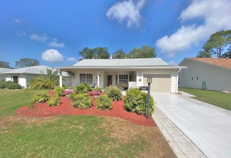 Step into this move-in ready, turnkey home in Timber Pines, a sought-after 55+ gated golf community, where the home has been completely updated with a 2021 roof, 2022 HVAC, and new flooring, kitchen, and baths. The den opens to the backyard with a furnished gazebo and firepit, perfect for relaxing or entertaining. Enjoy the Timber Pines lifestyle with golf, clubhouse amenities, dining, fitness, pools, and social activities—all in a beautifully maintained community. You will be amazed—call today!