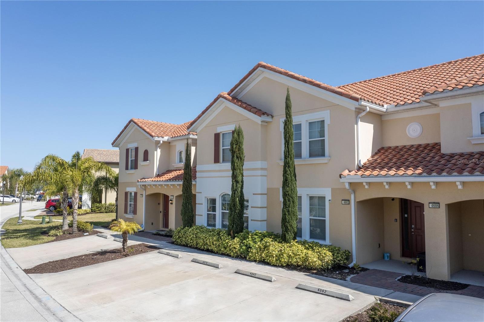 Welcome to this beautifully maintained 4-bedroom, 3.5-bath home located in the highly desirable gated community of Solterra. Built in 2017, this property offers a spacious and functional layout ideal for both short-term rental investment or full-time residence.
The home features tile flooring throughout the main living areas and luxury vinyl plank on the stairs and in all bedrooms—offering both style and durability with no carpet. The private screened-in pool is perfect for enjoying Florida’s year-round sunshine, and the pool heater was replaced in 2022 for added efficiency, tile roof and AC original 2017.
Designed to appeal to vacation guests, this home includes themed bedrooms inspired by Orlando’s world-famous parks, making it a standout option for short-term rental platforms. The open-concept layout includes a modern kitchen with ample cabinetry, a spacious living and dining area, and a convenient indoor laundry room.
The primary suite features a walk-in closet and en-suite bath, while the additional bedrooms are thoughtfully laid out for comfort and flexibility.
Solterra Resort offers resort-style amenities including a large pool, lazy river, fitness center, tennis courts, clubhouse, playground, and 24-hour security. Zoned for short-term rental, this home presents a strong opportunity for investors, vacation homeowners, or those looking to enjoy Florida living year-round in a vibrant, secure community.
Schedule your private tour today.