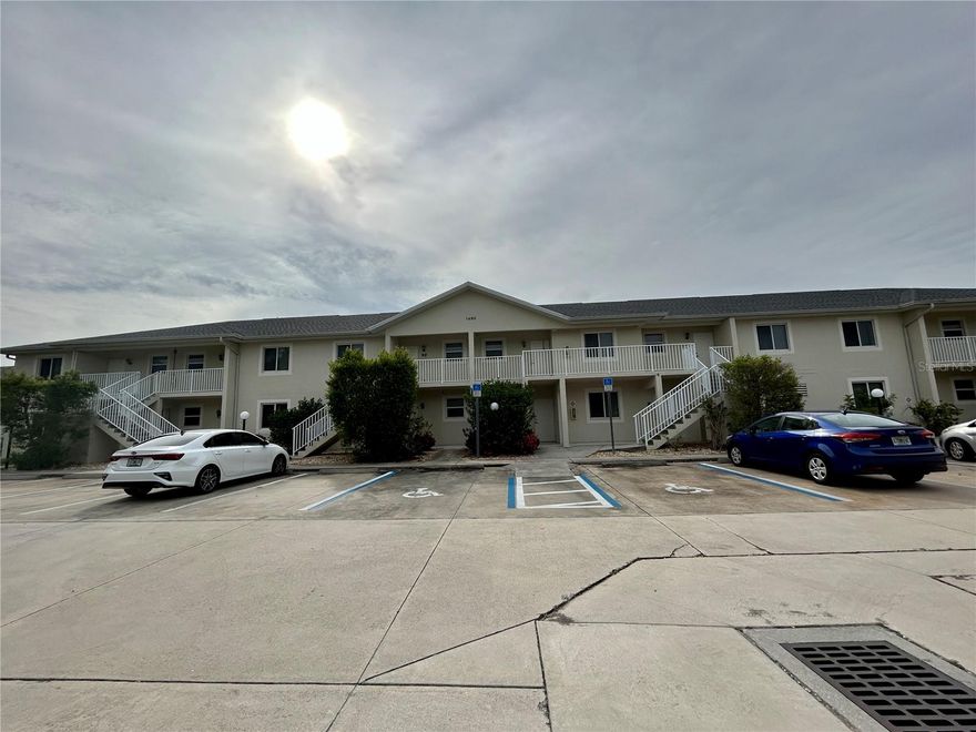 This well-maintained second-floor condo offers a comfortable layout and convenient location. The spacious kitchen features an open floor plan, perfect for everyday living. Ceiling fans are installed throughout the home, with tile flooring in the main living areas and carpeted bedrooms for added comfort. Each unit also includes in-unit laundry hookups.