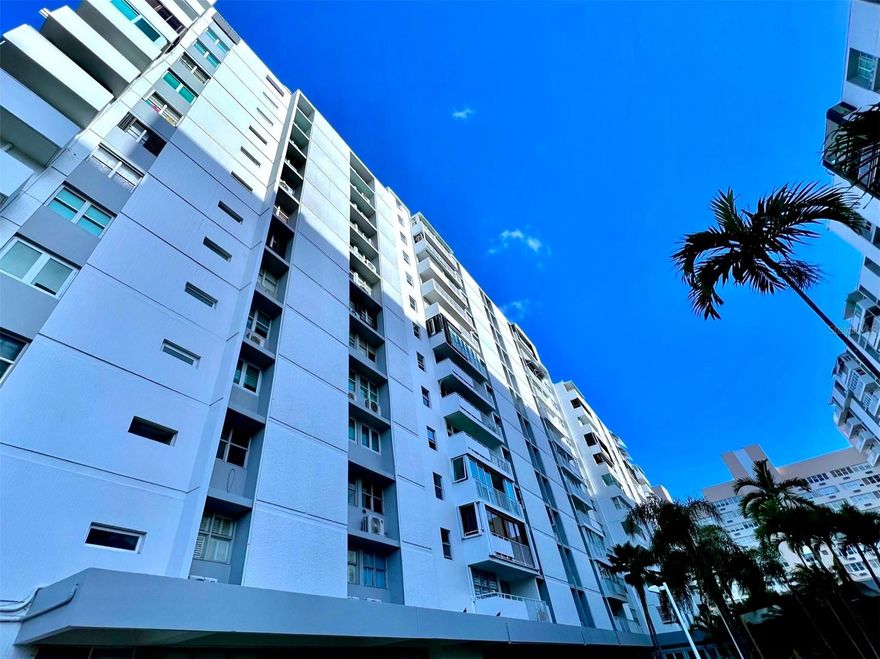 Just Listed ! Nice apartment - 2 bedrooms/ 2 full bathrooms. 1,157 sf condo on the 11 th floor at  Los Pinos Condo facing WN with breathtaking views of Hotes, beach, pool and the Atlantic ocean Kitchen COMPLETELY  equipment & laundry in the kitchen, ceiling fans, curtains, a/c unit,  living, dining, tile floors, new slidding doors.   Master bedroom with walk-in closet and spacious bathroom in master bedroom. One deeded parking space and other as a first come first serve. 24/7 security , gym , pool, gardens . Condo has capacity generator for communal areas and water cistern. HOAF- 240.00 monthly, Insurance 3,550.00 yearly , Property Taxes  2034  yearly. No short Term rental is permitted!