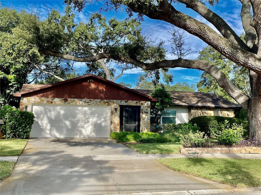 Welcome to this very inviting, well maintained, 2 bedroom, 2 bathroom, 2 car garage home close to Top Rated Schools.  This home has a traditional split floor plan with the Master Bedroom on the left side of the home and the 2nd Bedroom & Guest Bath on the right side of the home.  
The Kitchen has recently been updated with Stainless Steel Appliances.  Also features bar, counter seating for a quick snack or friendly conversation.
This home includes a Dinette Area off the Family Room and a Dining Room area off the formal Living Room.   A Water Softener is included.
The Inside Laundry comes equipped with Washer, Dryer and Laundry Sink for your convenience.  
This home also has a 2-car garage with garage door opener and the side door has been replaced with a composite door.  All the windows have been replaced with High Impact double pane windows for your protection and for greater energy efficiency.
The back yard Lanai is screened and has an extra area for a Hot Tub/Spa and is accessible by sliding doors off the family room and off the Dining Room.  Both Sliders have been recently serviced and glide like new.
Updates of note are AC replaced in 2021, Water Heater in 2017, Roof in 2010, and Windows replaced with High Impact Windows in 2018, all verified by the county permits.
The community is conveniently located near schools, shopping centers, beaches, parks, medical facilities, and restaurants.
Come see this home and make an offer today, before it is gone.