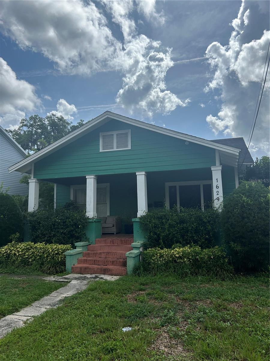 Historic bungalow on brick paved street. This beautiful home features a huge covered front porch, original wood floors, fire place, renovated kitchen and baths, and two bonus rooms! House is freshly painted. As you enter the house, you will be in the huge living room with tons of windows, original wood floors, built-ins, tons of windows and a fireplace. There is a separate dining room with room for a large dining table. Kitchen is renovated with granite counters, newer appliances including a gas stove, and an island. There are 3 large bedrooms and two of them have attached bonus rooms. Both bathrooms are beautifully renovated. There is a large laundry room with hook ups. Lawn care is included, owner may consider small pet. The guest home in back is rented separately to another tenant