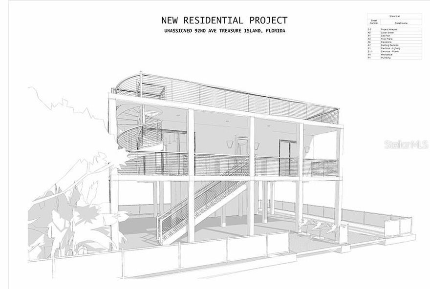 JUMPSTART YOUR BUILD PROJECT, and embrace this opportunity to become part of the resilience and renewal of SUNSET BEACH on Treasure Island! Current owners were delayed with their original build plans in 2023.  Now they will give a Buyer their own comprehensive plans, specs, architectural renditions for this very special location. They wanted to build a hurricane proof modular home on this lot, and they can share complete plans specific to a modular SR system.  But those plans can also be converted by your architect to a standard process. THESE REPORTS ARE ALL AVAILABLE ON REQUEST, including amazingly comprehensive GEOGECHNICAL REPORT AND SOIL TESTING.  These reports outline types of piles that would work best, load bearing capacity, depth and diameter, and other safety regulations.  Category 5 hurricane design.  This location is prime, private, less than a half block from Caddy's and the dunes, but off a fork in the main road, with easy access to Gulf Blvd. Neighbors are delightful, we are currently helping 2 neighbors with temporary parking.  Lot is fenced, dead end street, seller will have lot raked  prior to closing.
