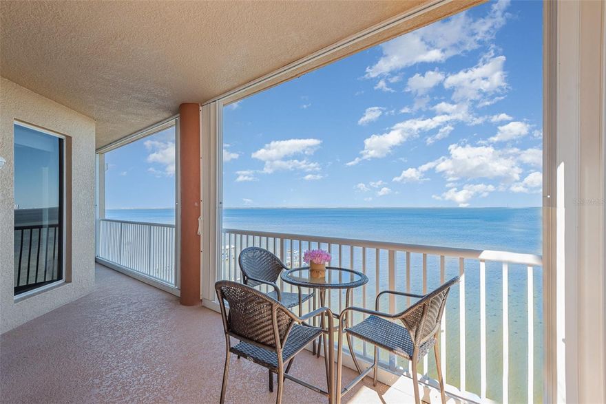 Welcome to this stunning sixth-floor corner condo unit on the Indian River, offering breathtaking views and serene living. This exceptional unit boasts a spacious wrap-around balcony, perfect for enjoying the gentle breeze and panoramic vistas of the river, wildlife, and lush surroundings. Not to mention the VAB and all of the rocket launches on the beautiful space coast.   The oversized primary suite opens directly onto the balcony, allowing for tranquil mornings and peaceful evenings while soaking in the view. A second front bedroom features its own private balcony facing west, ideal for witnessing unforgettable sunsets over the horizon.
Whether you're watching rocket launches, observing native wildlife, or simply savoring the quiet beauty of the Indian River, this condo provides a unique opportunity for relaxed, scenic living. Enjoy both comfort and tranquility in this prime location.