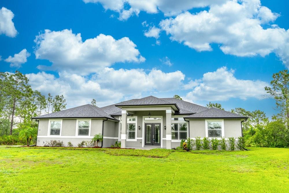 Under contract-accepting backup offers. Modern, bright, open 2974 sq ft 4/3 with mother-in-law suite. 3 car, side entrance garage Original owner selling immaculate condition home on a 1.17 acre lot. All appliances stay including the washer and dryer. Includes 2 sheds tucked to the side of the back yard included.
Optional HOA.