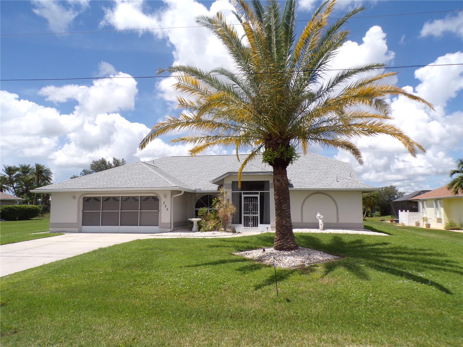 ANNUAL - UNFURNISHED Spacious 3 bedroom, 2 bath home located in desirable Deep Creek. LIGHT AND BRIGHT split bedroom floor plan features a Living Room, Dining Room and Family room. All room are spacious with tile floors throughout. All room are spacious and have good natural light. Oversized 2 car garage and a large lanai with open caged area for lounging and enjoying the Florida sunshine. The home is located on a canal with outstanding privacy. The community features a nearby public golf course and neighborhood shopping and dining with easy access to I-75, Downtown Punta Gorda. AVAILABLE OCTOBER 1st. SMALL PETS CONSIDERED UPON OWNERS APPROVAL