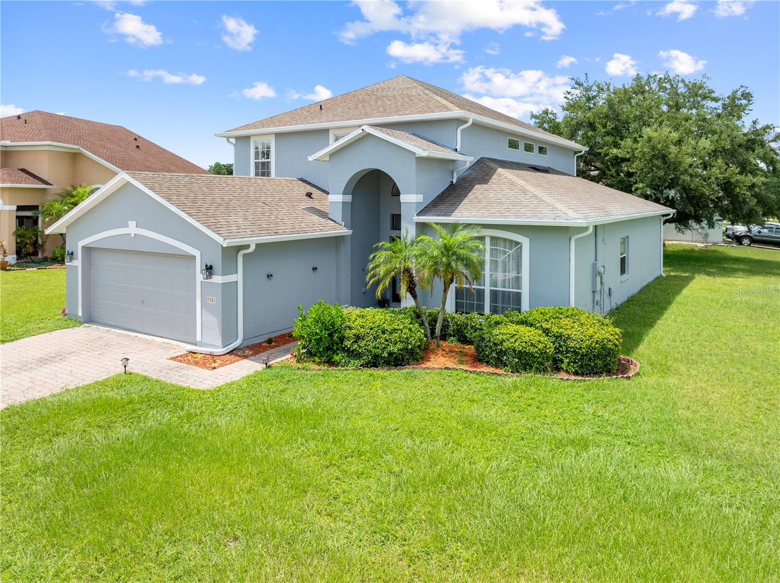 Completely renovated in a sleek, modern style, this custom 4-bedroom, 2.5-bath home offers nearly 2,600 square feet of living space in one of
Kissimmee’s most sought-after gated communities with 24-hour security and patrol. Every detail has been thoughtfully updated, from the elegant
porcelain tile flooring throughout to the contemporary kitchen featuring stylish gray cabinetry, quartz countertops, and modern finishes. The main living
area boasts soaring ceilings that create an open, airy ambiance, while the formal dining room is perfect for entertaining. Situated on a corner lot in a
quiet cul-de-sac, the home includes a spacious backyard ideal for relaxing or hosting guests. Residents enjoy access to a stunning clubhouse with a
resort-style pool, fitness center, basketball and tennis courts, and a playground, perfect for both relaxation and an active lifestyle. Located just minutes
from Disney World, Universal Studios, and SeaWorld, this move-in ready home is also close to shopping, dining, and major roadways. A must-see for
buyers seeking security, style, space, and convenience.