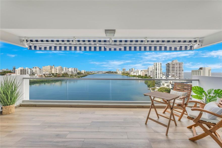 Experience elevated waterfront living in this fully renovated 3 bedroom, 2 bathroom residence at Condominium Laguna Terrace in Condado. Offering 1,890 square feet of thoughtfully designed living space, this stunning condo features breathtaking lagoon views from every room, complemented by modern finishes, high-end appliances, and all-new plumbing and electrical systems.
Live where the city meets the water, with an expansive terrace featuring a pool and space for entertaining, a fitness gym, and direct access to the lagoon. The building offers 24-hour security and gated access, providing privacy and security, visitor parking, and EV charging.

Ideally located in the heart of Condado, it is walkable to beaches, luxury hotels, and some of San Juan’s finest restaurants.