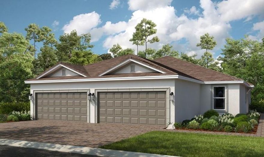 Under Construction. What's Special: Pond View | Close to Amenities | Close to Trails. New Construction - July Completion! Built by America's Most Trusted Home Builder. Welcome to the Ibis at 7770 Waning Moon Way in Esplanade at Skye Ranch! This new twin villa offers a thoughtfully designed open layout that blends comfort and style for easy everyday living. The kitchen overlooks the dining area and great room and is beautifully appointed with quartz countertops and an apron front kitchen sink, creating a functional yet inviting gathering space. Luxury plank flooring flows throughout the main living area, enhancing the home’s cohesive design. The private primary suite provides a relaxing retreat, while a secondary bedroom and study offer flexibility for guests or a home office. Sliding doors lead to the covered lanai with a screened in patio, extending the living space outdoors, and whole house impact windows add peace of mind and durability throughout the home. Additional Highlights Include: tray ceiling pkg, pocket doors at study, 8' interior doors, pre-plumb for future laundry sink, garden fence, and extended LVP flooring to primary suite and closet. Photos are for representative purposes only. MLS#TB8505985

Live your dream vacation every day in Esplanade at Skye Ranch! Esplanade offers a vibrant, resort-style lifestyle with endless opportunities to energize your body, mind, and spirit. From the moment you arrive, you’ll experience a world of fun and relaxation, with access to the Hub, Rendezvous Park, and Turner Park and soon, The Venue! Get ready for exciting amenities like a Bahama Bar and Grill, resort-style pool, state-of-the-art fitness center, bocce ball courts, bark park, and more. With community parks, sports fields, and a pet park, Esplanade is your personal playground. Stay active, stay relaxed, and embrace a lifestyle filled with adventure, every single day!