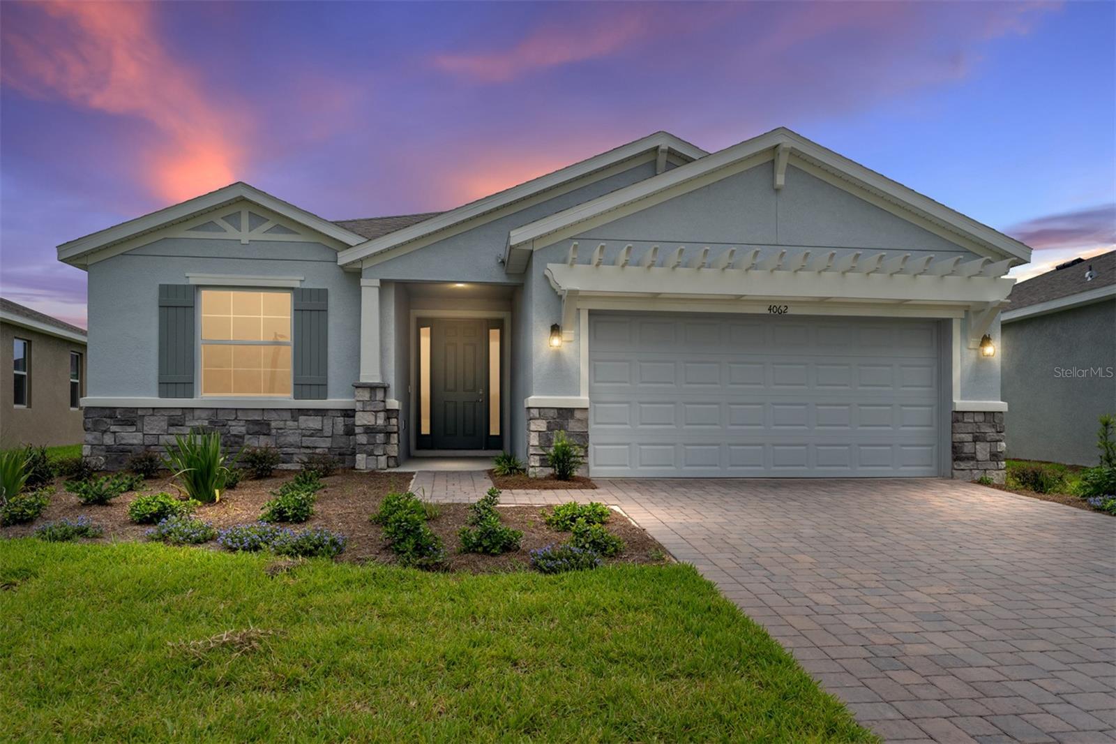 Brand New Construction For Rent! This beautiful 3 bedroom, 2 Bath Laurel model home nestled in the prestigious, gated community Ocala Preserve is available for long tern lease! Located just 6 minutes from the World Equestrian Center, surrounding all of the Equestrian Action! This immaculate and thoughtfully designed home offers an open-concept layout with soaring ceilings and abundant natural light, creating a warm and inviting atmosphere. The oversized great room and open floor plan is the perfect place to entertain family and friends. The modern kitchen is a chef’s dream, complete with granite countertops, ample cabinetry, and upgraded stainless steel LG smart appliances, equipped with everything you need! Each room includes remote-controlled ceiling fans for year-round comfort and ease. The spacious primary suite is a true retreat, featuring arge windows open to the beautiful backyard views, spacious and open for a King suite and an elegant ensuite bathroom with dual sinks and a generous walk-in closet. The two additional bedrooms feature plush carpeting, and spacious built-in closets, ready for you and your guests to enjoy! Step outside to enjoy an oversized covered lanai- perfect for relaxing or entertaining. A premium lot with upgraded landscaping further enhances the outdoor experience. The deep 2-car garage offers ample storage and is even golf cart ready! High-speed internet, utilities, and all community amenities are included in the rental rate. Enjoy access to golf, resort-style pools, tennis courts, dog park, 21 miles of serene walking trails, pickleball courts, a day spa, a fitness center, and more! This property won't last long- schedule your private tour today! Rental rate includes all community amenities, club membership, high-speed internet, lawn care and pest control!