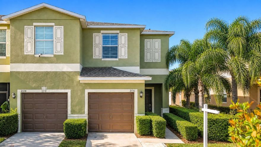 One or more photo(s) has been virtually staged. Located in the gated Hawks Point community in Ruskin, this 2-bedroom, 2.5-bath townhome offers 1,507 square feet of well-designed living space built in 2017. As an end unit.  The main level features ceramic tile throughout, an open-concept layout connecting the kitchen and living area, and a half bath for guests. The kitchen is outfitted with wood cabinetry, granite countertops, and stainless steel appliances. A sliding door off the dining area leads to a covered, private lanai. Upstairs, both bedrooms are separated by a loft space, each with its own full bath. The laundry is conveniently located on the upper level near the bedrooms.
Additional highlights include an attached one-car garage with driveway parking, hurricane shutters, and an irrigation system.
The Hawks Point HOA includes exterior maintenance, grounds care, trash, sewer, and access to two community pools, a fitness center, clubhouse, dog park, and playground.
Situated minutes from I-75, this location provides easy access to dining, retail, and employment centers throughout the greater Tampa Bay area