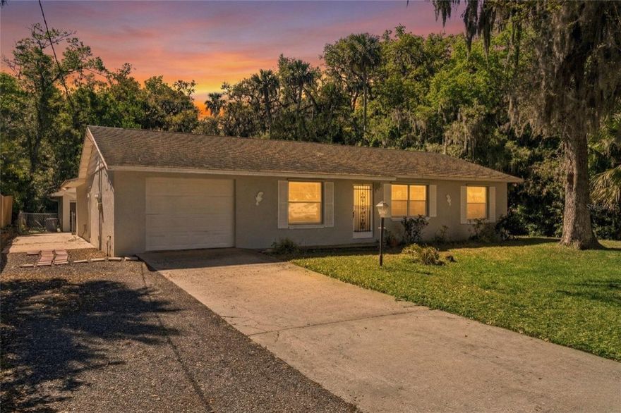Imagine having your own private guest suite with a separate entrance, perfect for extended family, visitors, or even generating extra income, all with NO HOA restrictions. This beautifully updated New Smyrna Beach property offers space, privacy, and flexibility that’s hard to find.
This home lives much larger than its listed size with over 2,500+ square feet of total usable space, including expansive 3 garages (one attached and one detached) creating flexible areas and more space to fit your lifestyle. Whether you need a workshop, home office, gym, or creative space, this home delivers. There’s plenty of space for your boat, RV, or multiple vehicles.
This quarter-acre lot is surrounded by tall trees and conservation areas and  and provides a peaceful, tucked-away setting while still being close to everything. With no rear neighbors and no neighbors on one side, you’ll enjoy a rare level of privacy and natural surroundings.
Inside, the home has been freshly updated in 2026 with new interior and exterior paint, updated bathroom vanities, fans and creating a clean, move-in-ready feel from the moment you walk in. 
A standout feature is the detached garage (approx. 450 sq ft, permitted) with a window for AC Unit, ready to become your workshop, studio, or additional flexible space. 
And when it’s time to relax, you’re just a short drive to the beach over the bridge to the sandy shores of New Smyrna Beach. 
With over 850 square feet of flexible garage spaces, income potential, no HOA, and a serene conservation setting, this home is a rare opportunity in one of Central Florida’s most desirable coastal communities.