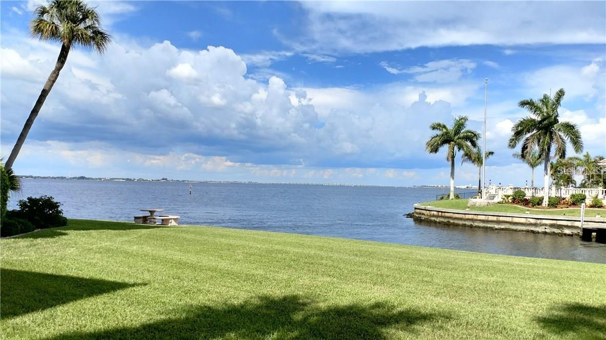 Welcome to your retreat in Colony Point, Punta Gorda, Fl. This modern 2/2 condo has everything you need to make yourself at home, whether it's for a month or the whole winter season. The breathtaking views are some of the best SWFL has to offer. You can lie in bed and watch the cars crossing the US 41 bridge, or watch the yachts leave Punta Gorda Isles out to gorgeous Charlotte Harbor. Out  from your lanai, you can cast a line, or just enjoy the harbor breezes and natural setting. It doesn't get much better than this ground floor unit, with Community pool, and water access. Book today as dates are already filling up. Prices change depending on season/month as well as Condo application and approval is a must before booking is confirmed. January 2026-April is booked, but Nov-Dec 2025 still available at $3000/month. Annual tenancy can be negotiated at an annual rate of $2800. This 6- 12 month lease period would not begin until April 15th 2026.