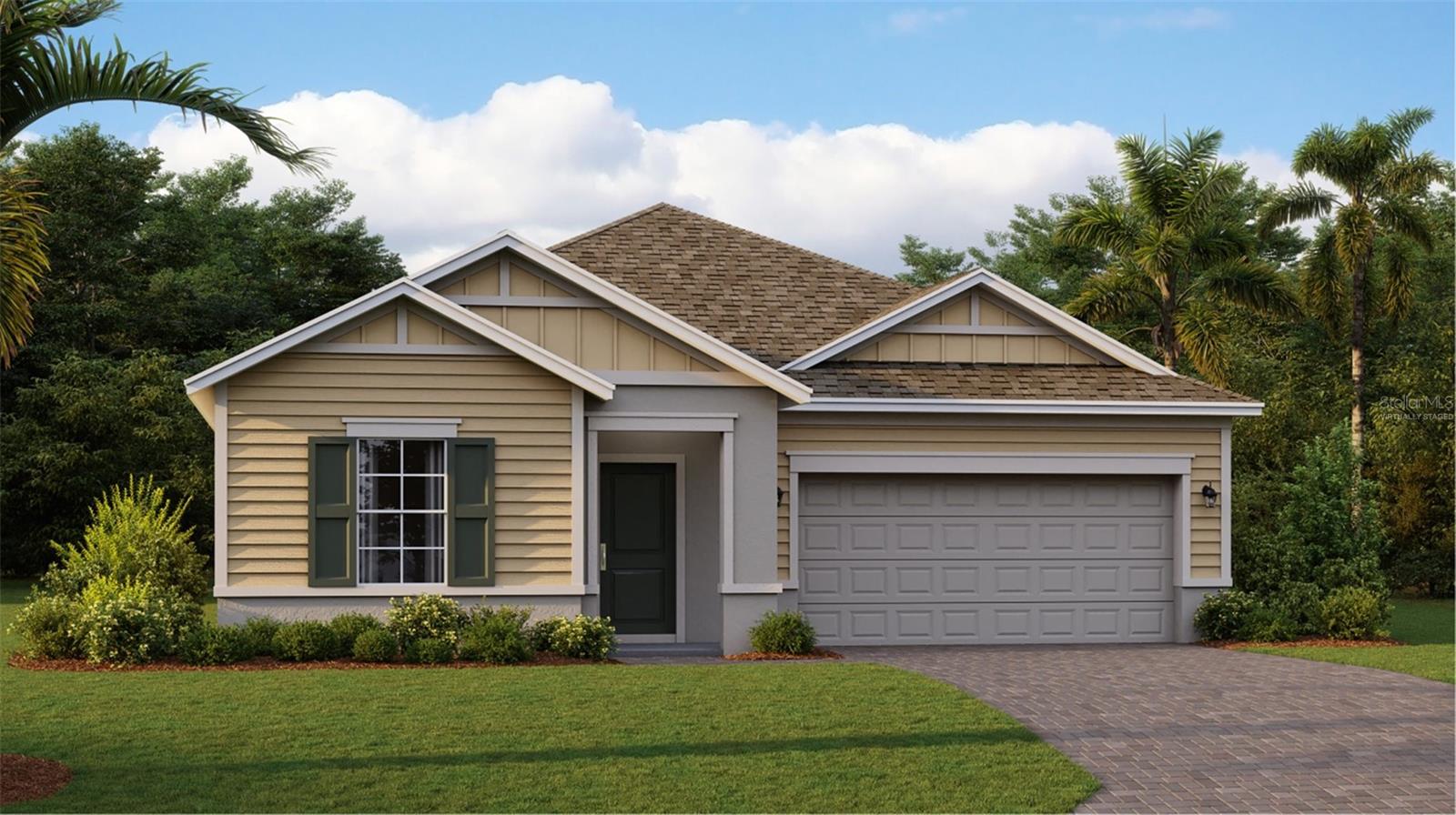 Under Construction. The Aspen single-story home emphasizes convenience and modern comfort, with four bedrooms and 3 bathrooms. Off the foyer are three secondary bedrooms, each with easy access to a nearby bathroom. Down the hallway is an open-concept layout connecting a well-equipped kitchen, dining room and family room with access to a large lanai. Adjacent to this space is the lavish owner’s suite, which features an en-suite bathroom and oversized walk-in closet. A desirable two-car garage completes the home. Every home comes with Lennar’s Everything’s Included® promise, which includes new appliances as well as quartz countertops, blinds, and more in the price of your homeResidents enjoy a relaxing resort style swimming pool, Clubhouse and playground. Enjoy DeBary and nearby nature reserves and parks like Gemini Springs Park for hours of outdoor recreation. With the nearby Sunrail Station, even more is at your fingertips. DeBary is the gateway to southwestern Volusia County, with direct access to I-4 and U.S. Highway 17/92 and serves as a corridor between Orlando, Sanford, and Daytona Beach. It’s what you have been waiting for book at appointment to visit the much anticipated “Rivington”!