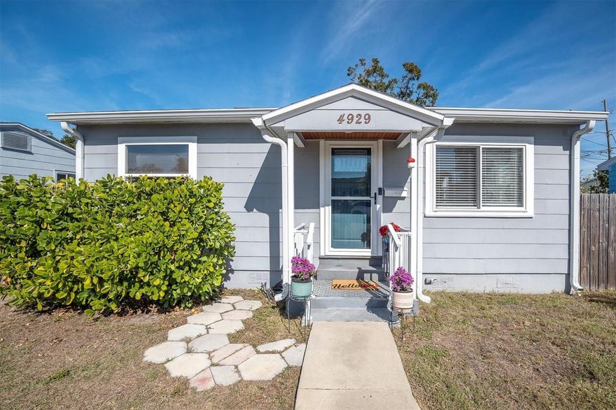 Hurry in to see this charming “Boho Bliss” Bungalow home ideally located in the heart of Central St. Petersburg, just steps from popular shopping, dining, and everyday conveniences. This charming two-bedroom, one-bath home lives much larger than its stated square footage, thanks to a well-designed layout with a generously sized living room and kitchen that feel open and inviting.

Significant updates provide peace of mind, including a newer roof (2022), updated electrical panel, and blown-in attic insulation (2023). The home features all new appliances installed in 2020, along with a brand-new garbage disposal. Additional improvements include recently remodeled bathroom, new gutters, and new front and back doors. A brand-new HVAC system was installed in 2025 and is compliant with the latest EPA standards, utilizing the new R454B refrigerant.

Gorgeous hardwood flooring adds warmth and character throughout, while a bonus back room offers flexibility for a home office or creative space. Step outside to a large backyard perfect for entertaining or relaxing, complete with a deck, outdoor patio, fire pit, and storage shed.

Conveniently located just 15 minutes from vibrant Downtown St. Pete and approximately 15–20 minutes from the area’s renowned Gulf beaches, this home blends charm, comfort, and location in one inviting package.  Priced below value, this home won’t last long.  Make your appointment today!
