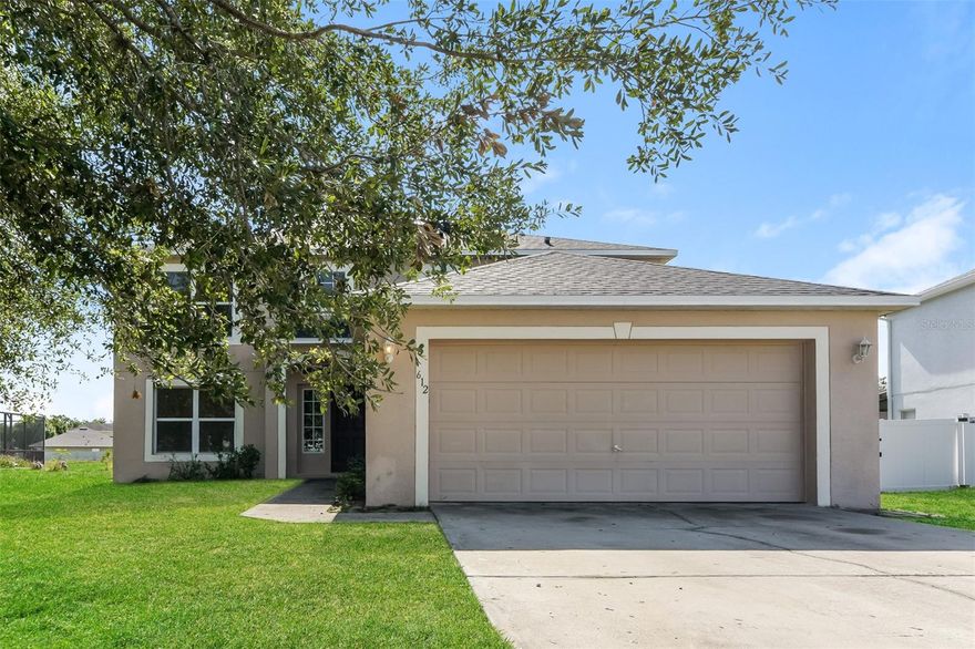 Charm and curb appeal abound for this Kissimmee home! Step inside into the inviting foyer, through the dining room and into the kitchen, which boasts stainless steel appliances, hard surface countertops, ample storage, and a breakfast nook. The well-appointed living room, a half bathroom, and a ground floor office round out the main level. On the second story you'll find the primary suite and three secondary bedrooms. Come and see for yourself the possibilities that this home has to offer!